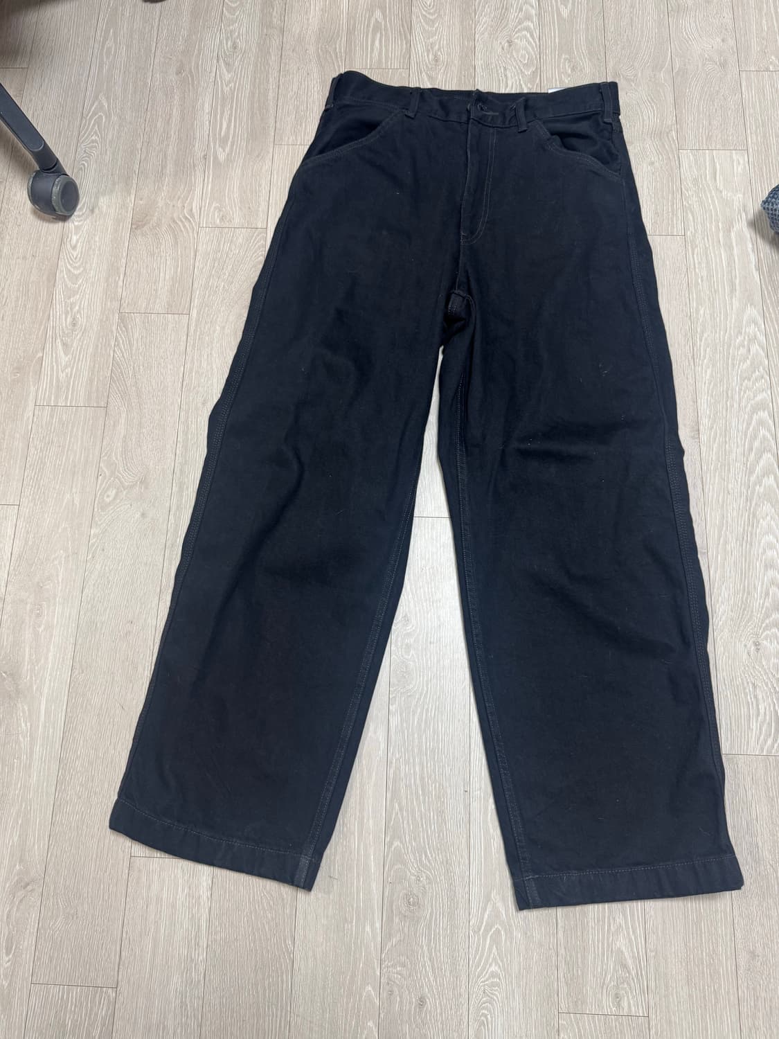 [31] 유니클로 와이드핏 컬러진 블랙 상품이미지2