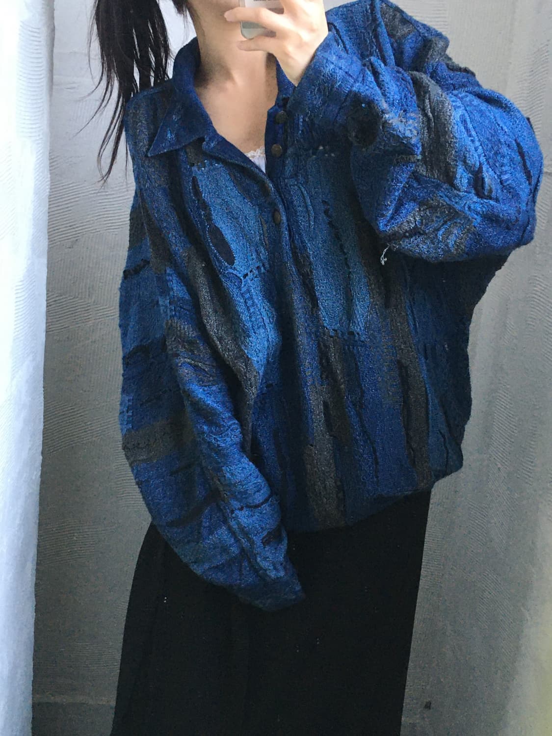 Coogi 쿠지 블루 3D 케이블 니트  상품이미지1