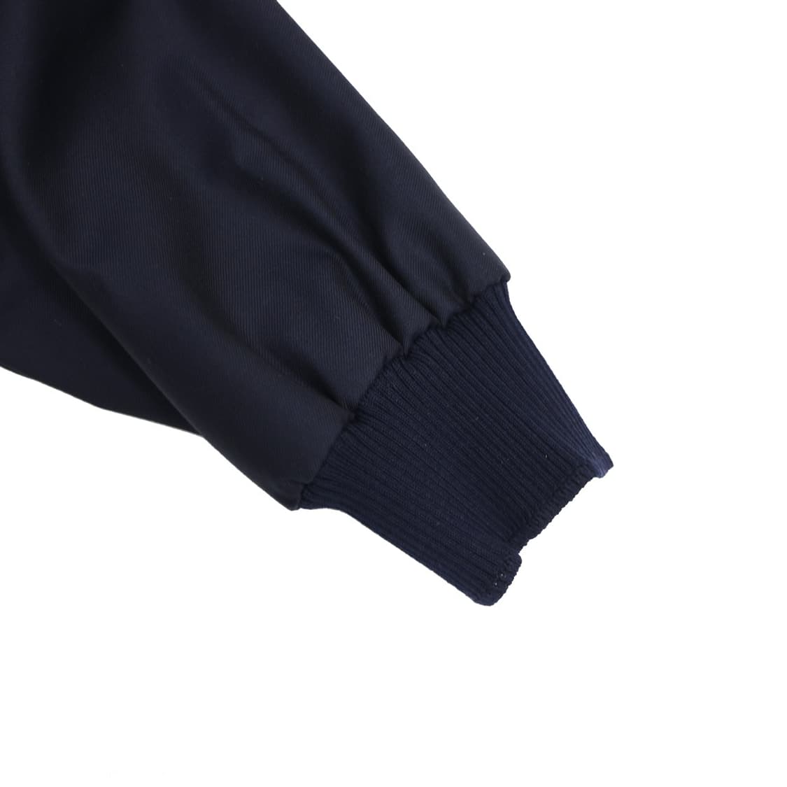 미우미우 ML936 크롭 바타비아 봄버 바시티 자켓 울 네이비 상품이미지3