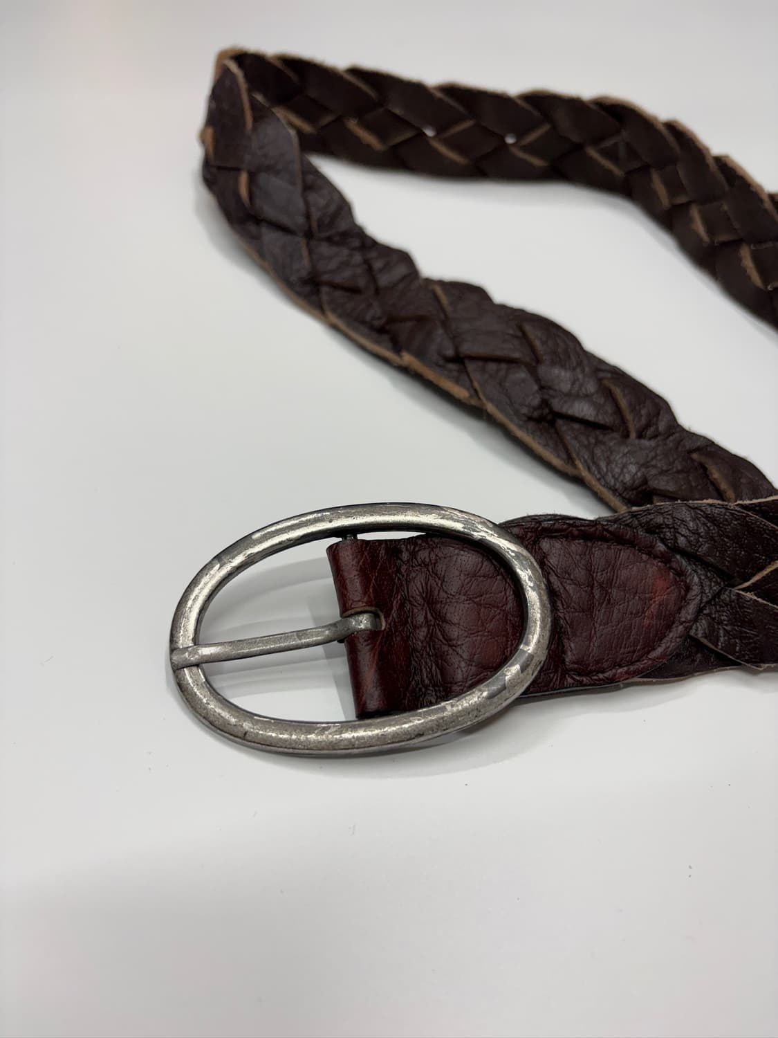 빈티지 브레이디드 위빙 벨트 Braided Leather Belt 상품이미지3