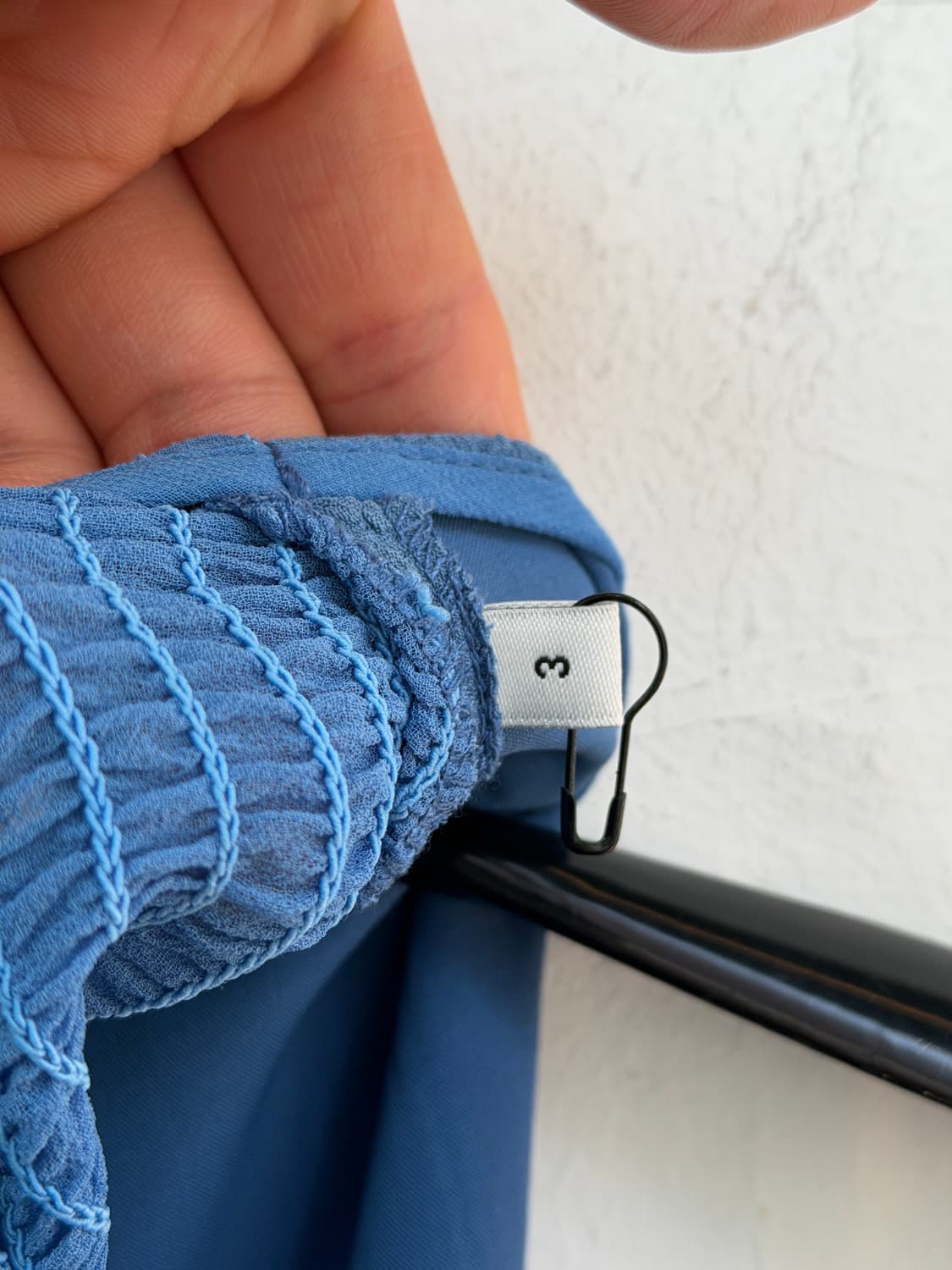 Sandro 산드로 러플 시스 드레스 블루 3 상품이미지7