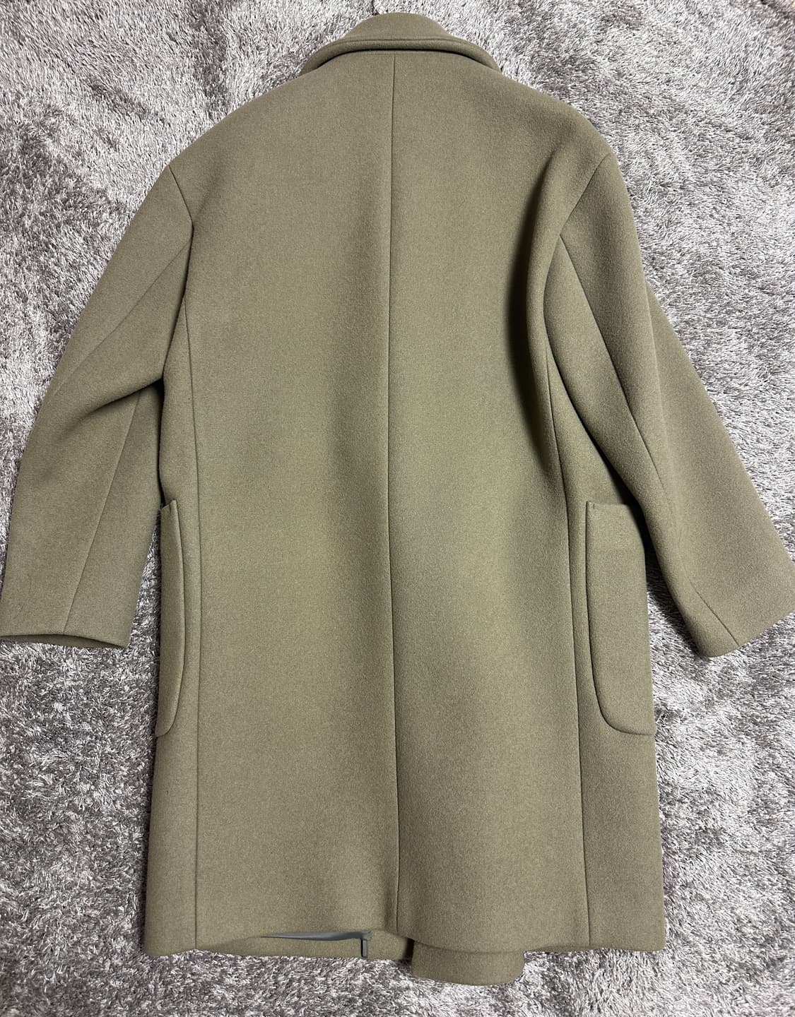 시스템옴므 캐시미어 블렌드 더블 코트 카키 95 (100) 사이즈 상품이미지2