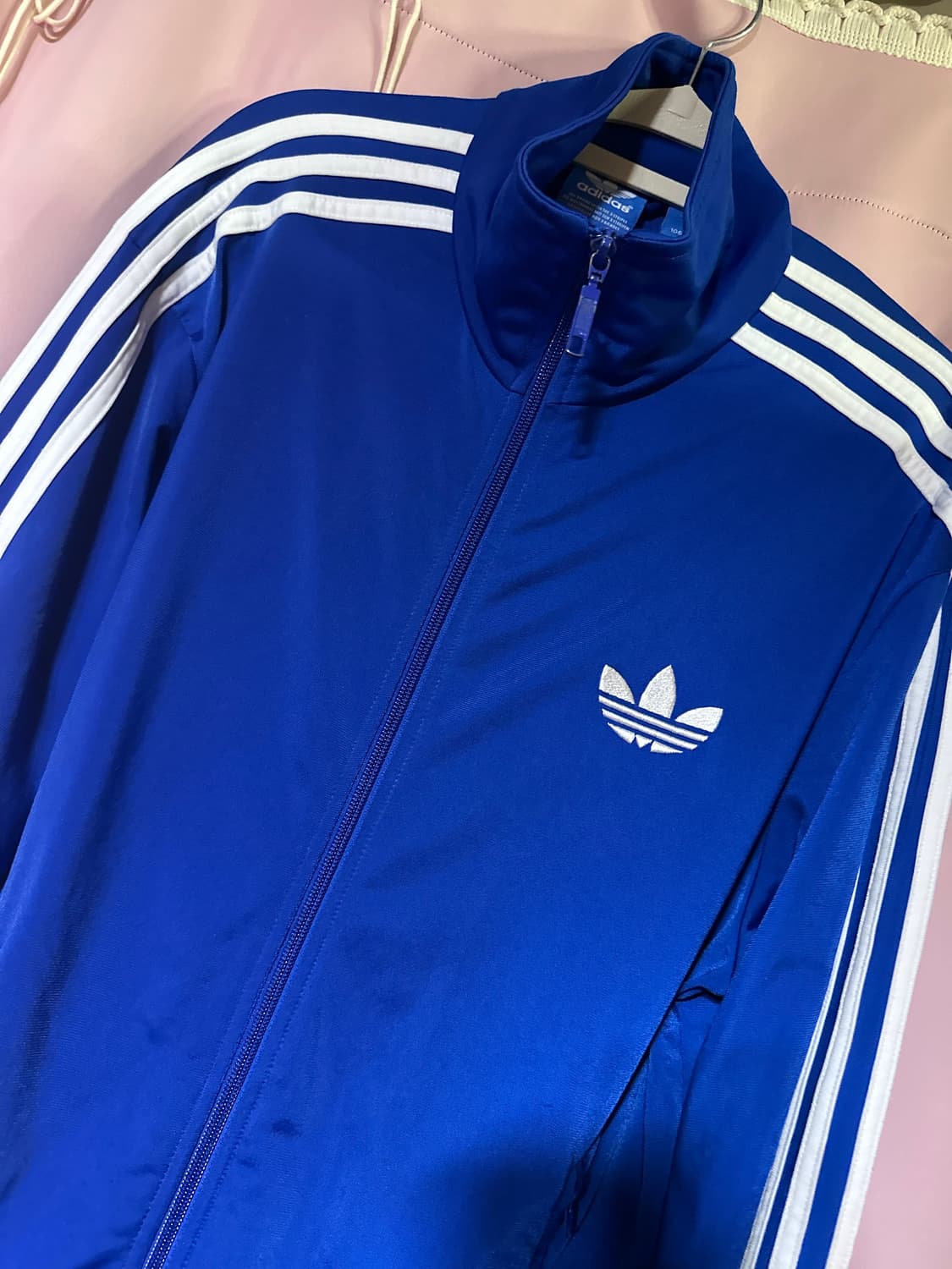 아디다스져지 아디다스 파이어버드 블루 구파이어버드 트랙탑 불꽃져지완료 상품이미지1