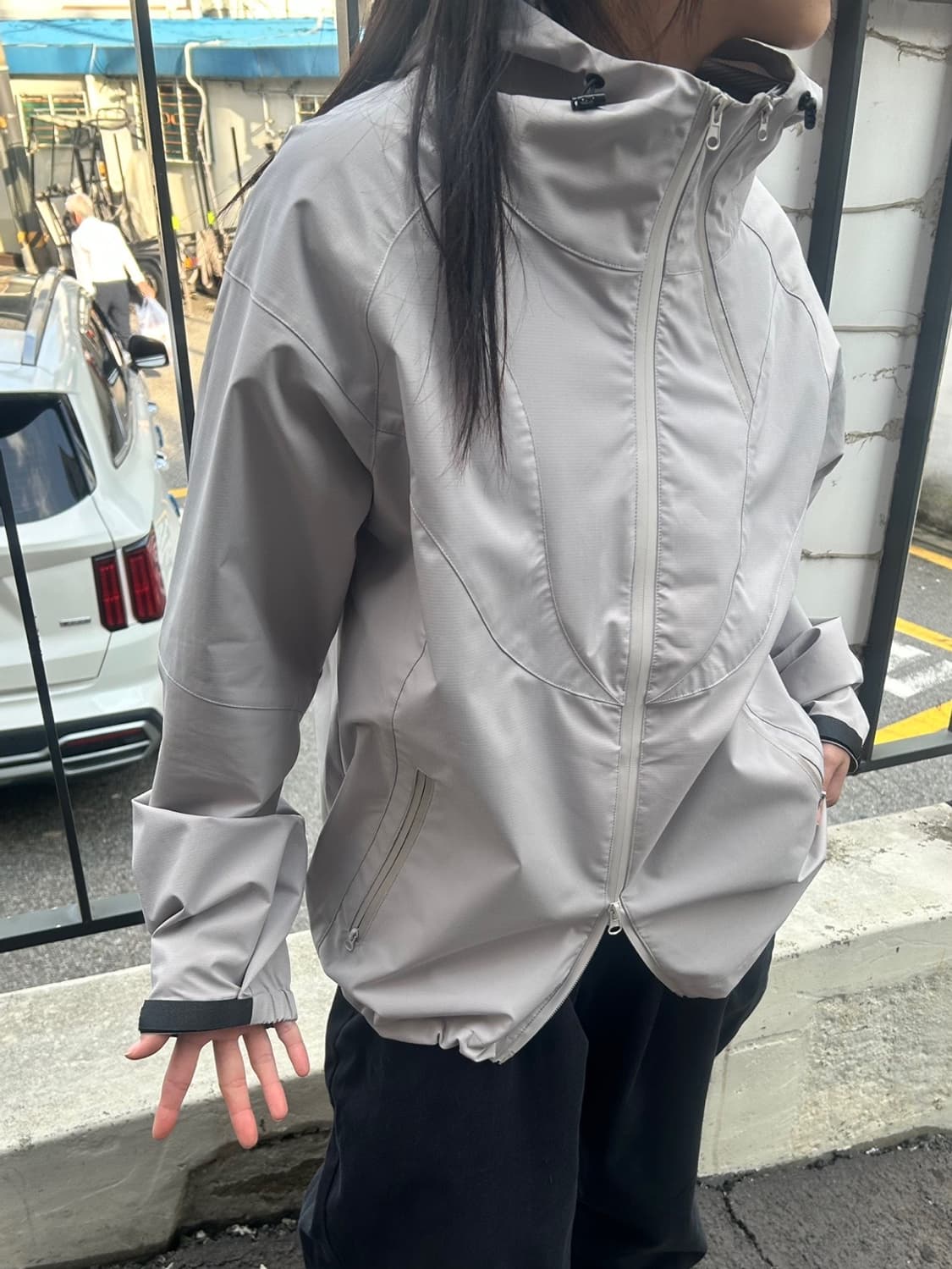 [unisex] 스톰가드 고어텍스 윈드브레이커- grey 상품이미지3