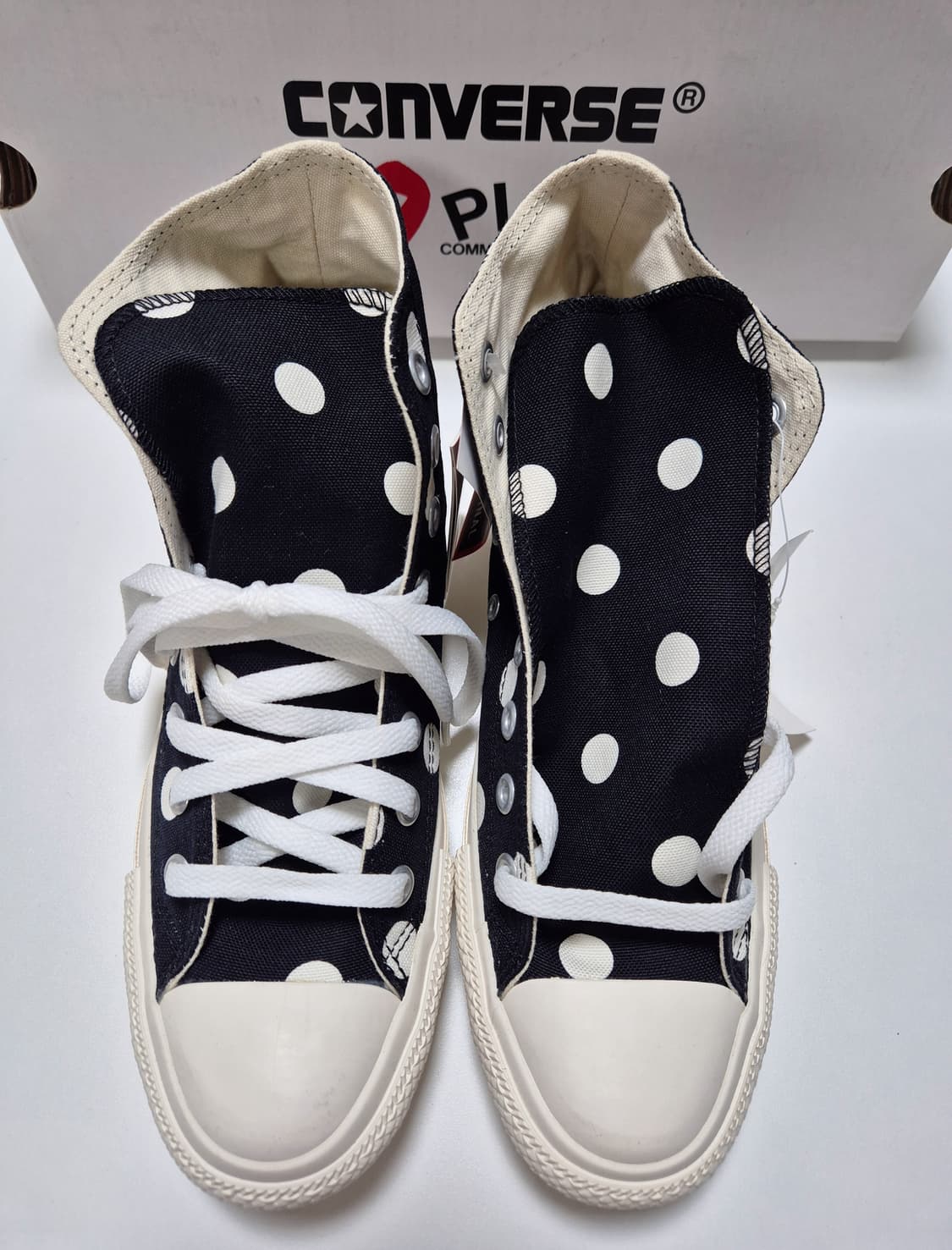 255>꼼데 컨버스 척70 하이 폴카닷 상품이미지6