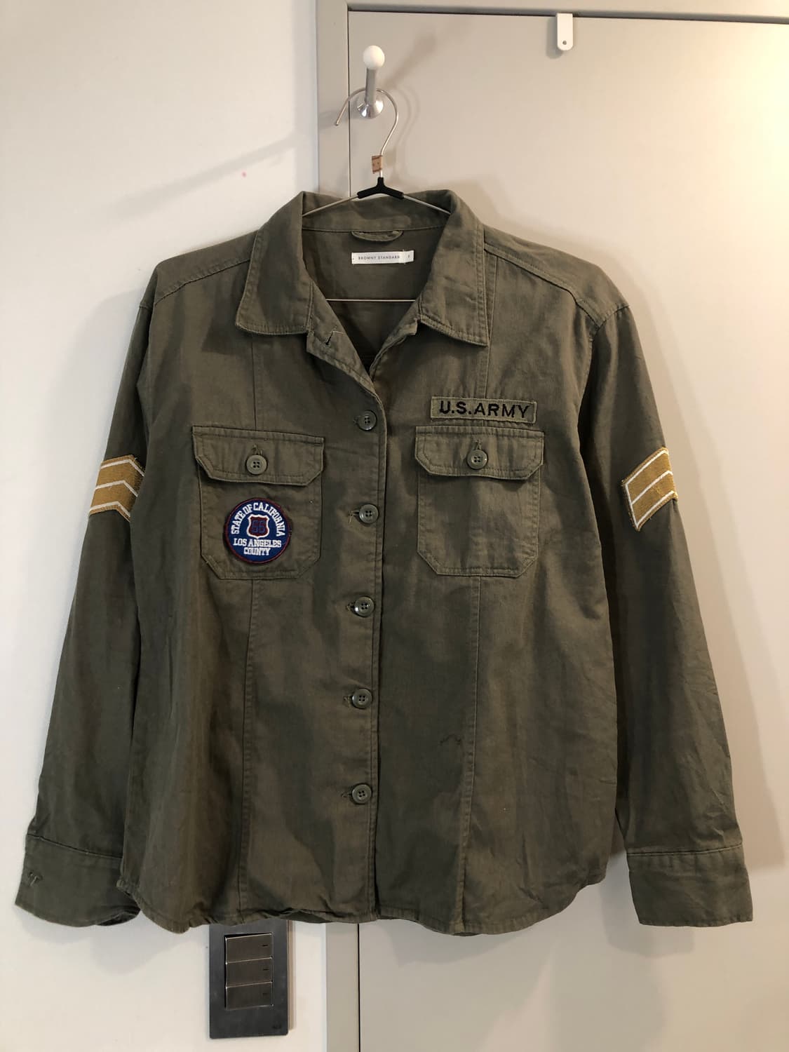 빈티지 아메리카 아미 셔츠 아메리카빈티지 ARMY 일본빈티지359  사이 상품이미지1