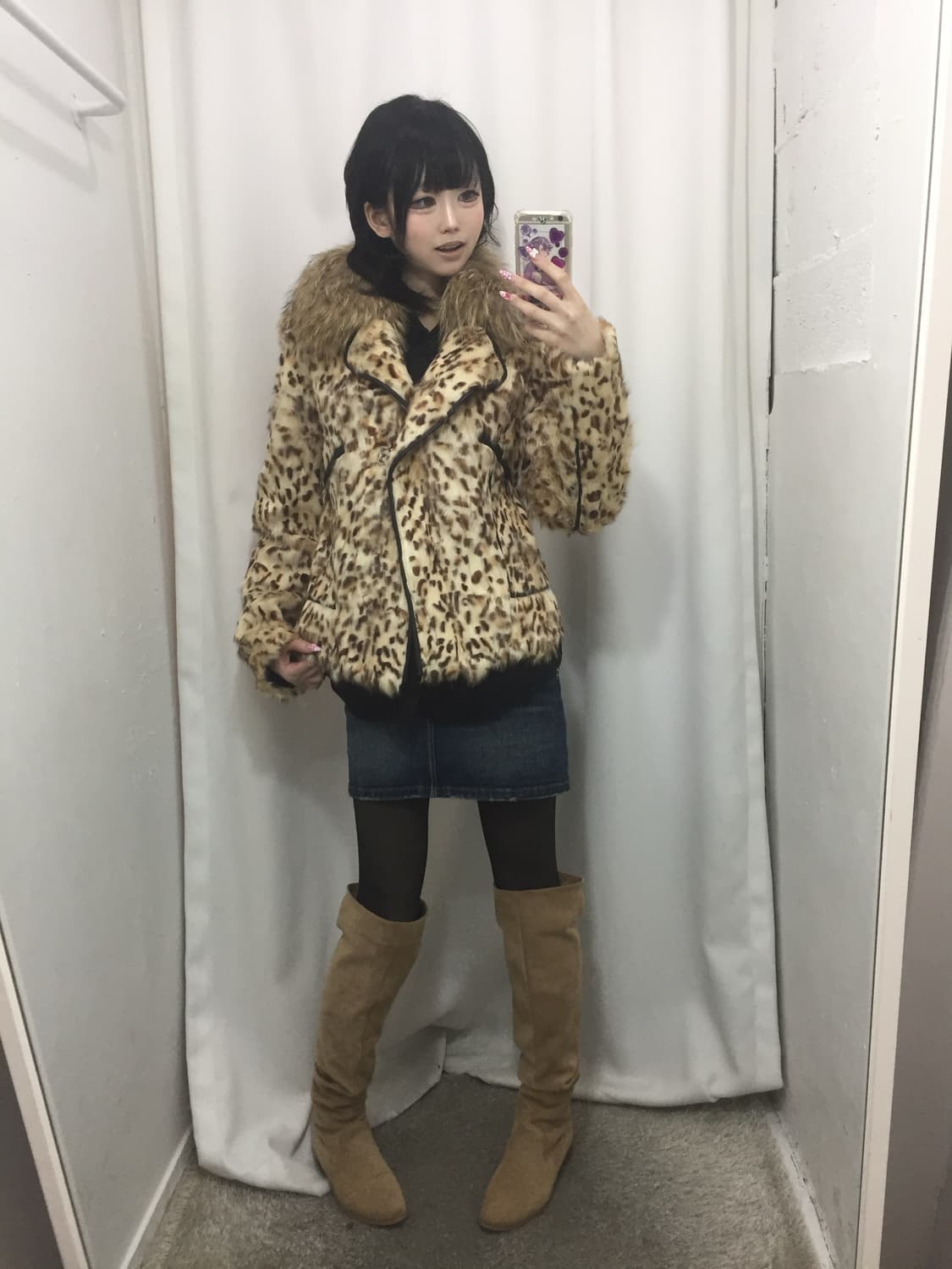 호피 퍼 자켓 코디 🐆 상품이미지2