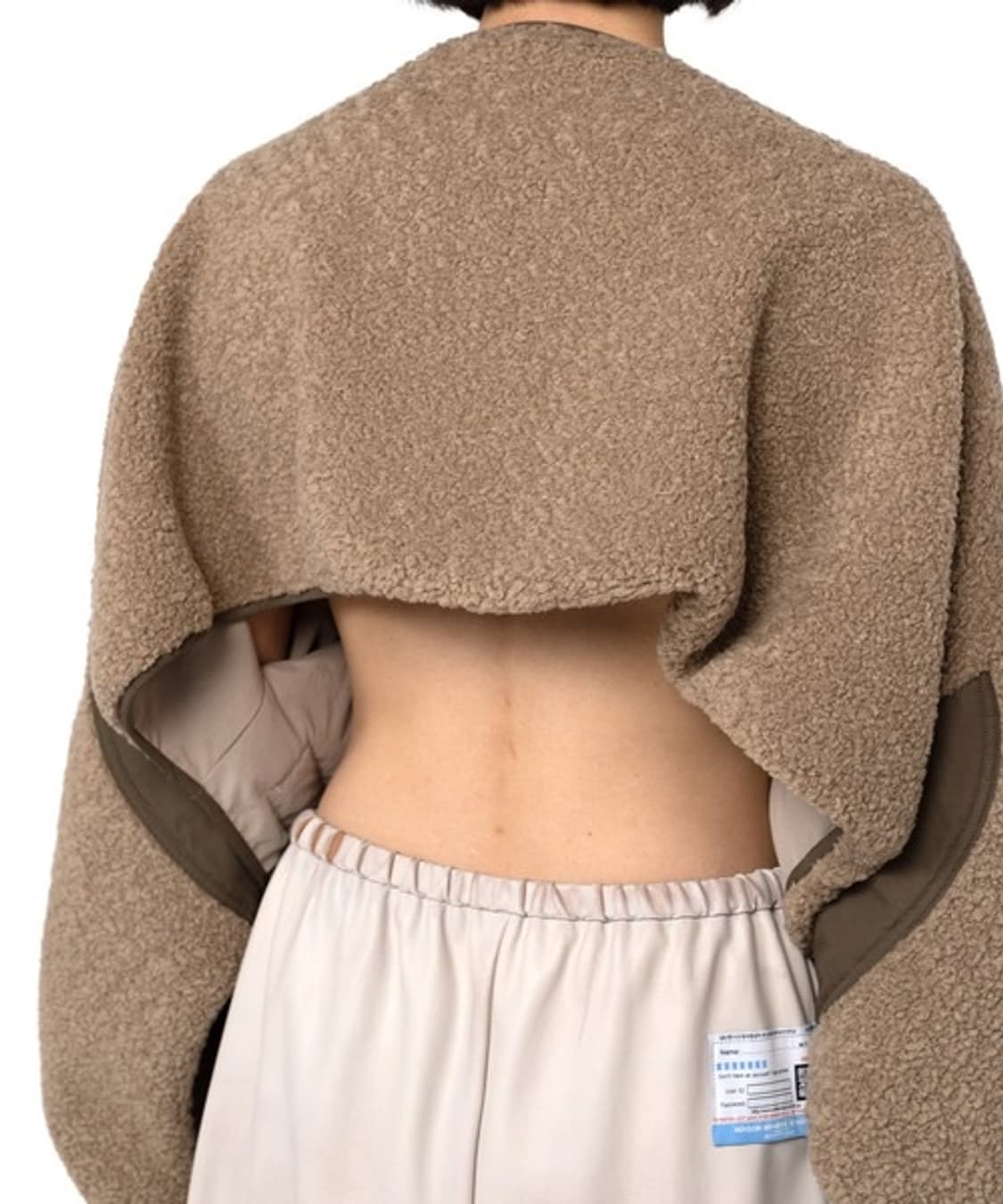 메종 미하라 야스히로 크롭 보아 플리스 블루종 FREE사이즈 상품이미지6