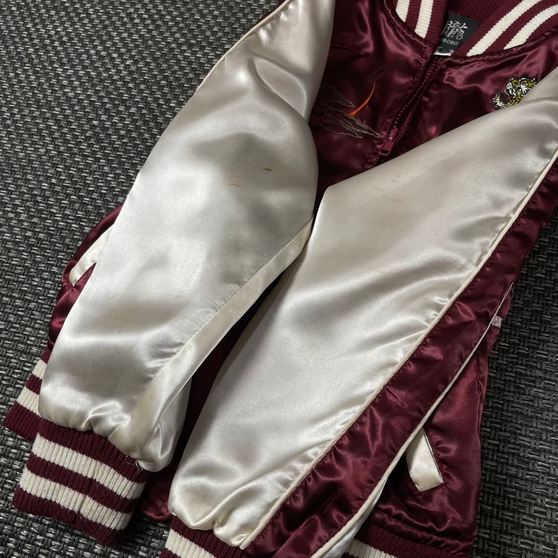 오보로 키즈 레드 타이거 스카쟌 블루종 자켓 S 상품이미지7