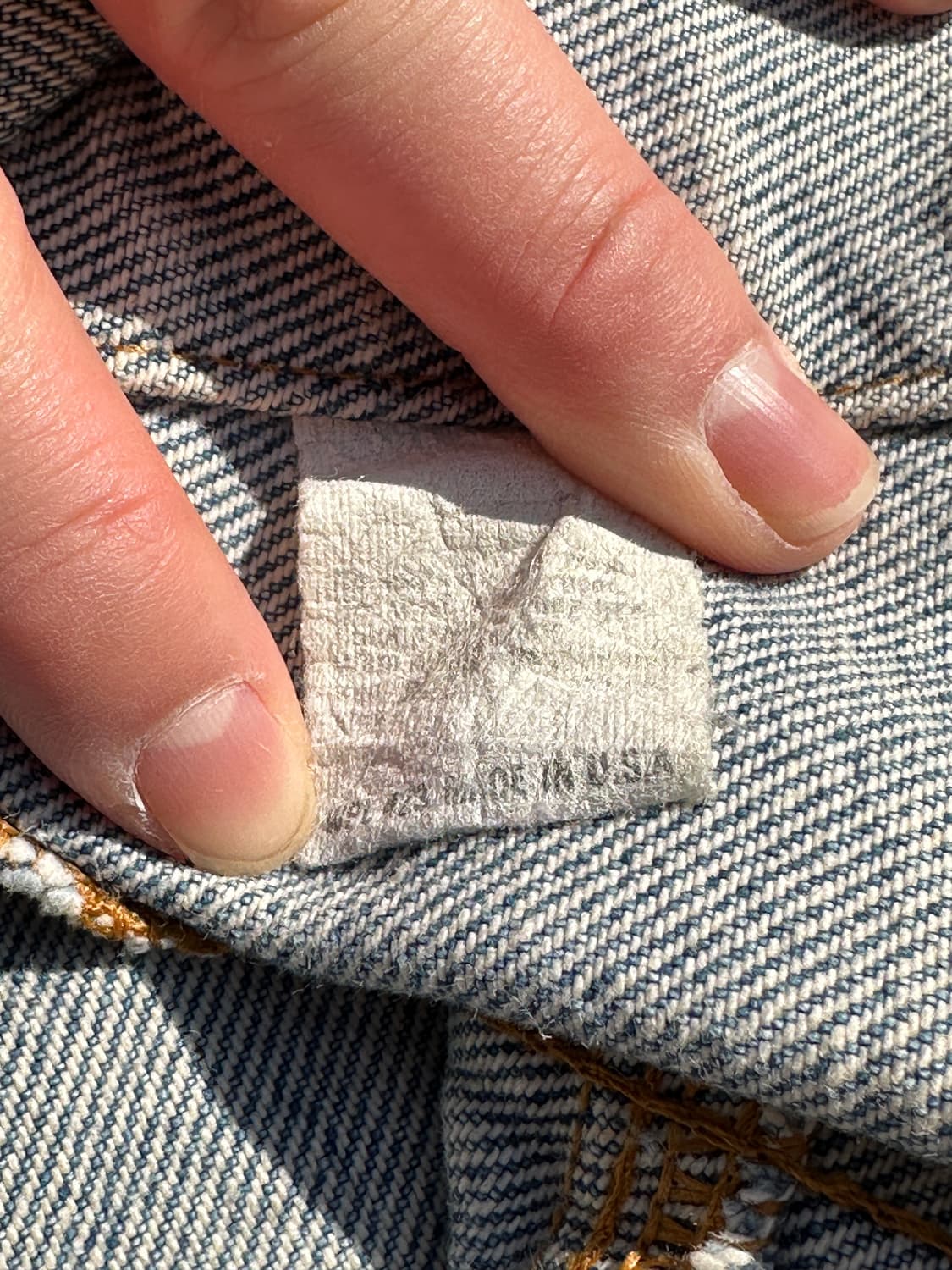 (M)80s USA 리바이스 3rd 트러커 자켓 착샷o 상품이미지6