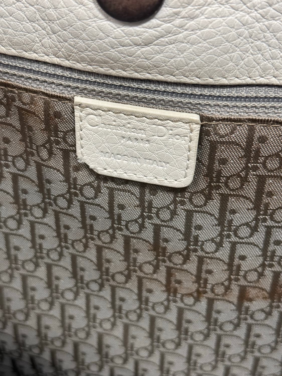 디올(Dior) 존 갈리아노 가우초백 오프화이트 상태A- 상품이미지9