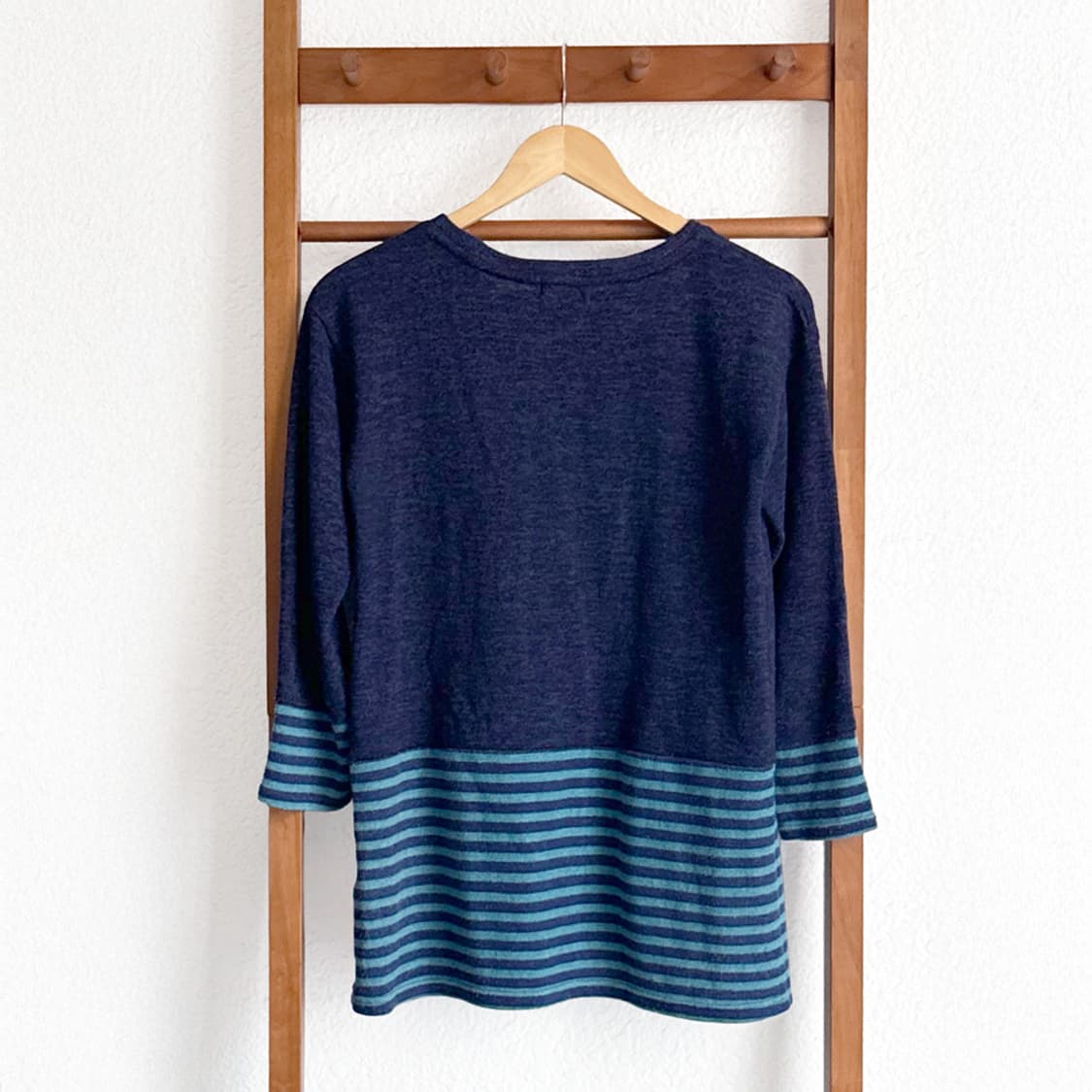 바닷빛 줄무늬 니트티 상품이미지7