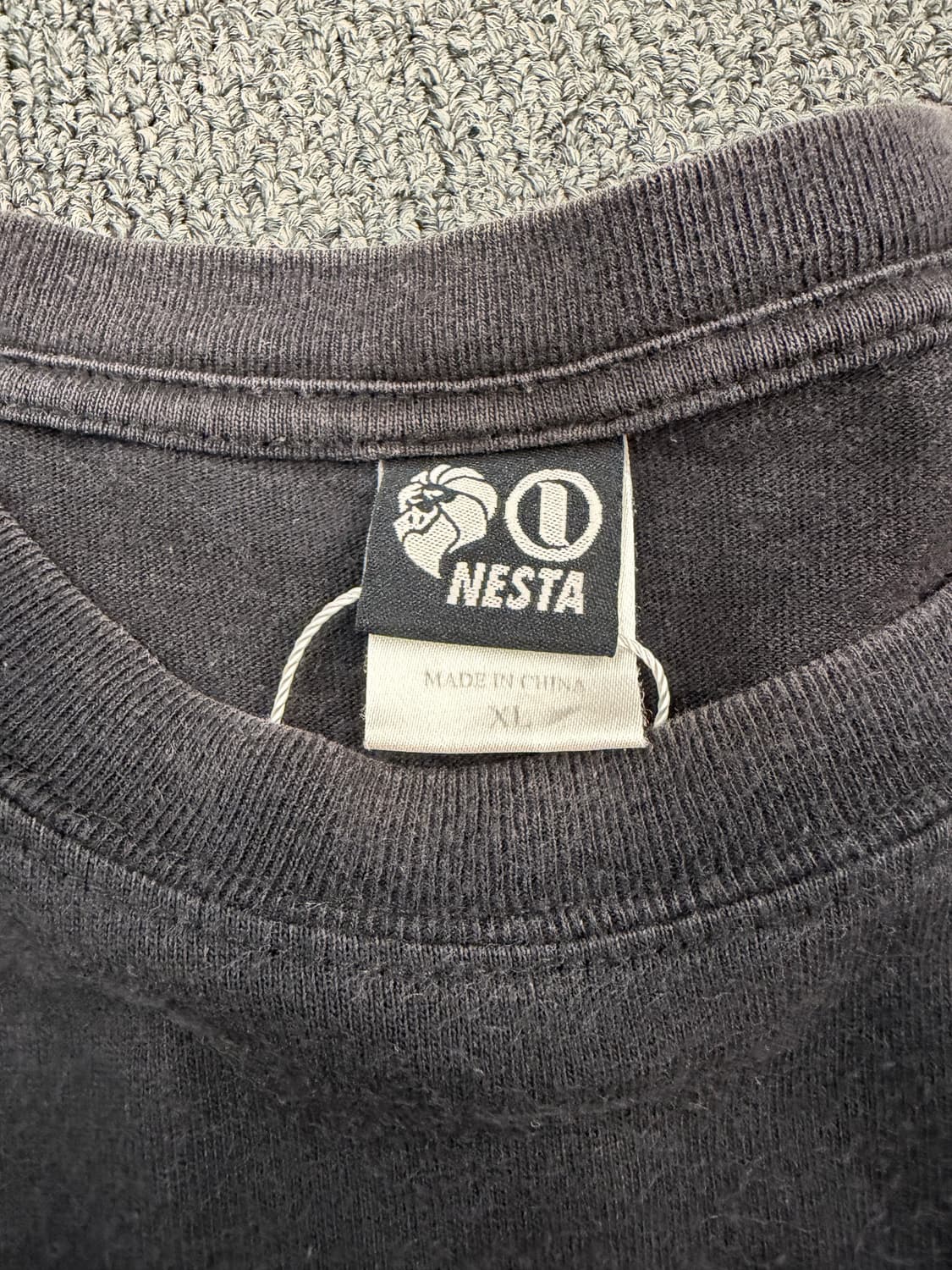 XL) NESTA 빈티지 프린팅 반팔 티셔츠 상품이미지2