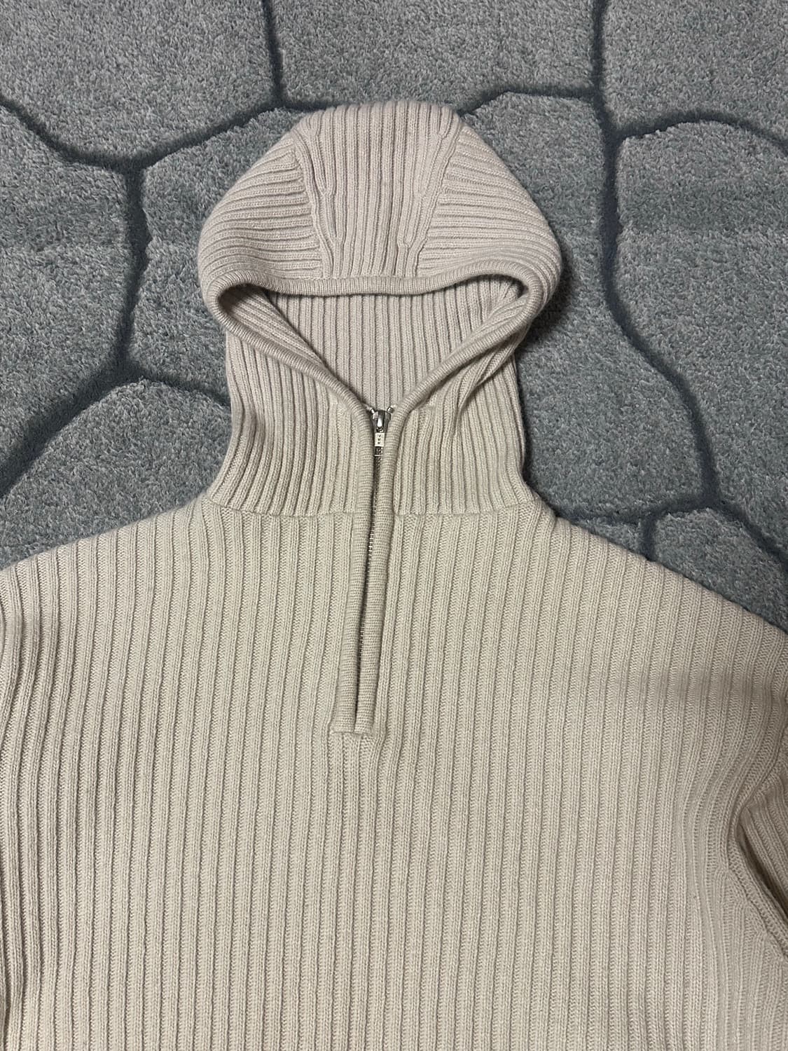 문선 바라클라바 니트 탑 상품이미지2