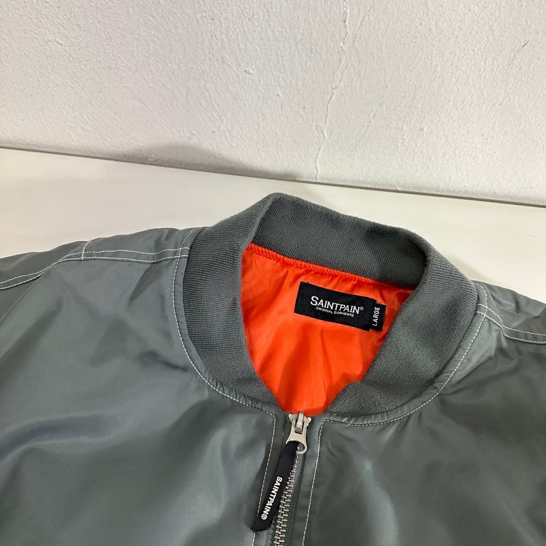 L 세인트페인 실버 MA1 항공점퍼 상품이미지4