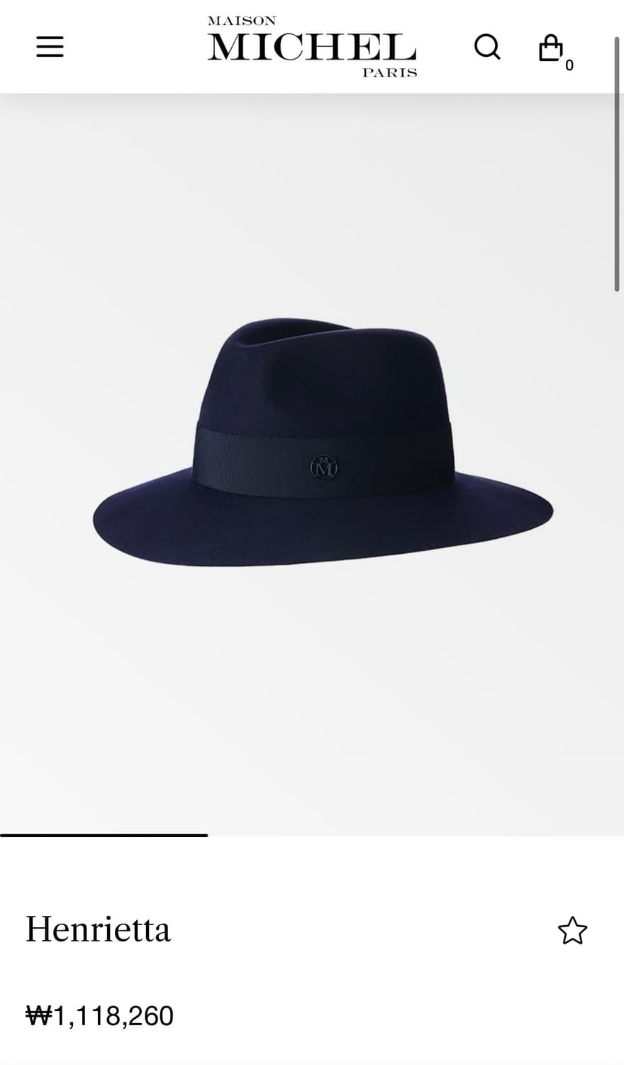 메종미쉘 페도라 상품이미지1