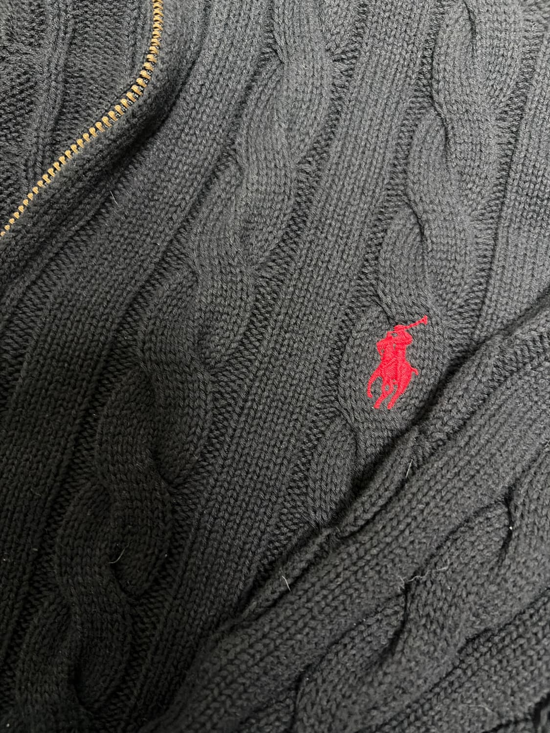 (정품)폴로 반집업 니트 상품이미지3