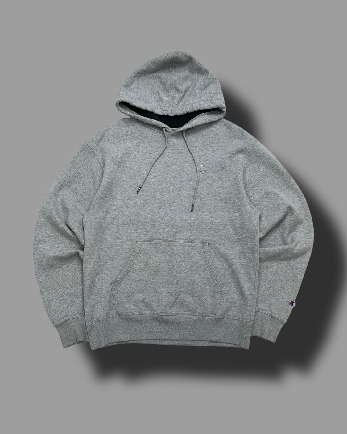 챔피온 그레이 소매로고 후드티 M 상품이미지4