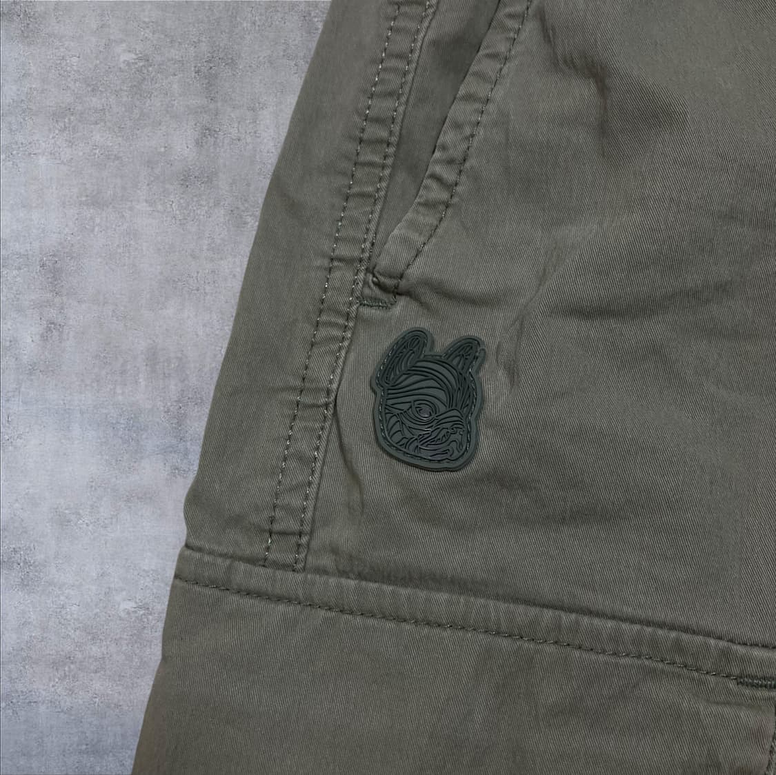 라이프워크 스몰 로고 카키 카고 조거 팬츠 상품이미지2