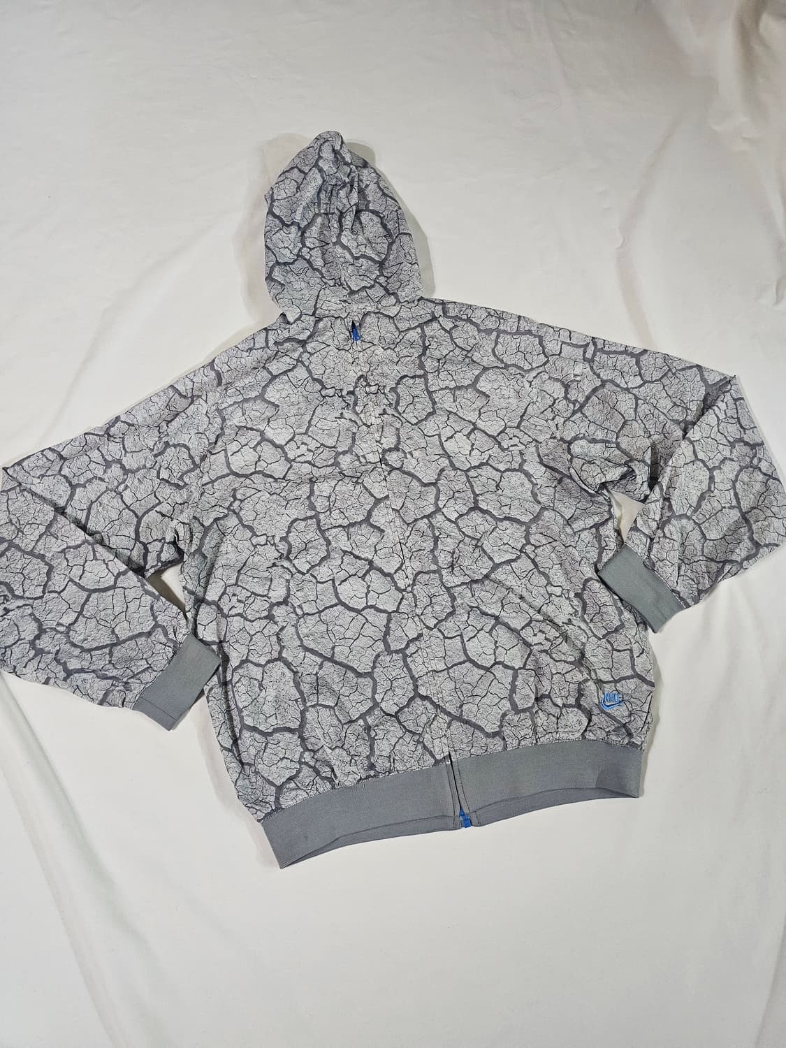 [95] 00s 빈티지 나이키 크랙 패턴 후드 윈드브레이커 바람막이 점퍼 상품이미지6
