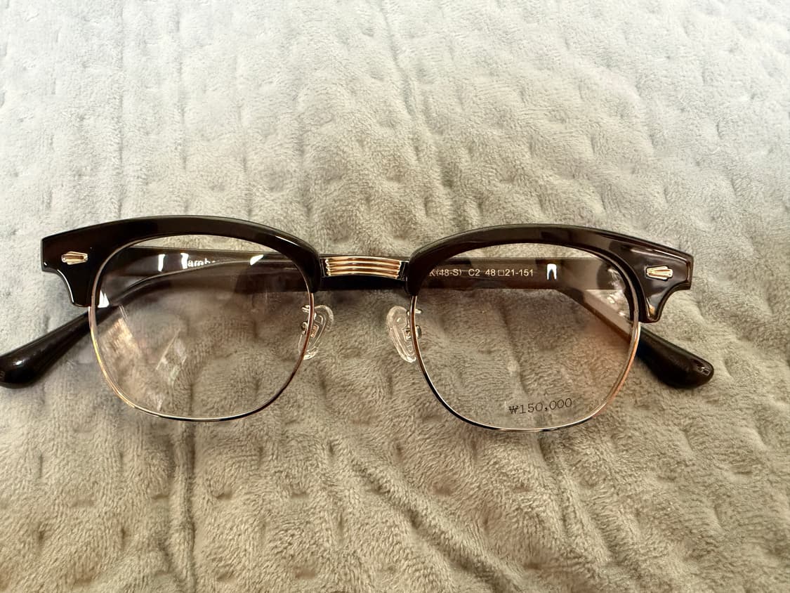 앰버옵티컬 행크 48size 블랙실버 판매해요 상품이미지1