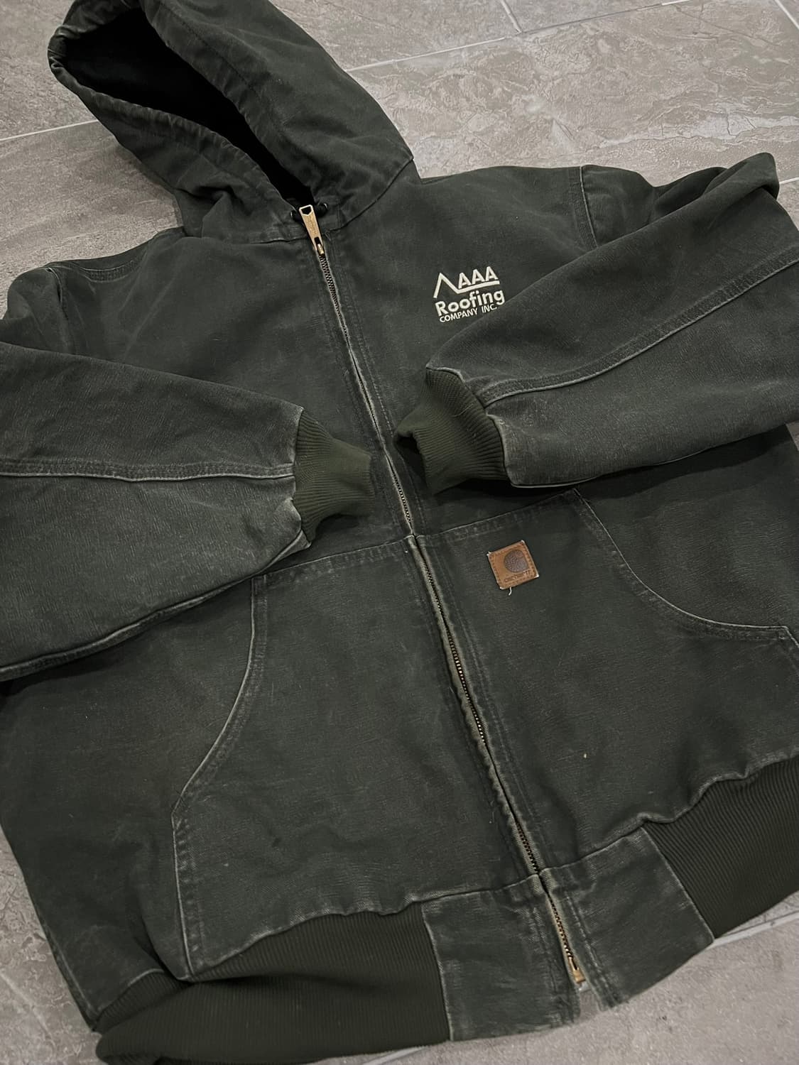 (XL) 칼하트 후드 덕 액티브 자켓 J25 MOS 모스그린 상품이미지6