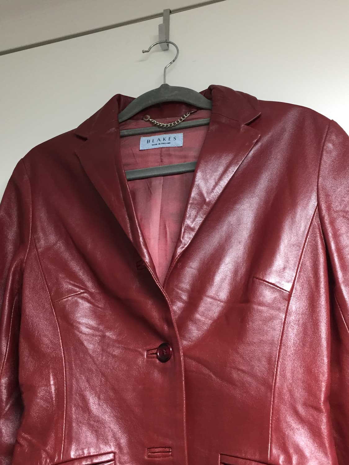 burgundy real leather jacket 상품이미지3