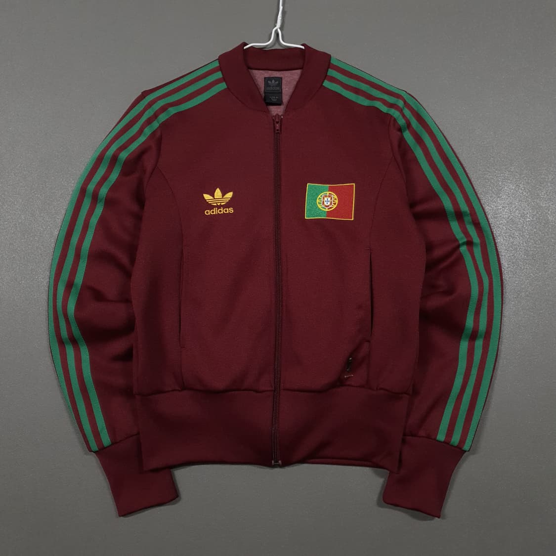 85) 아디다스 유로파 희귀 대장급 포르투갈 버건디 트랙탑져지 자켓 상품이미지1