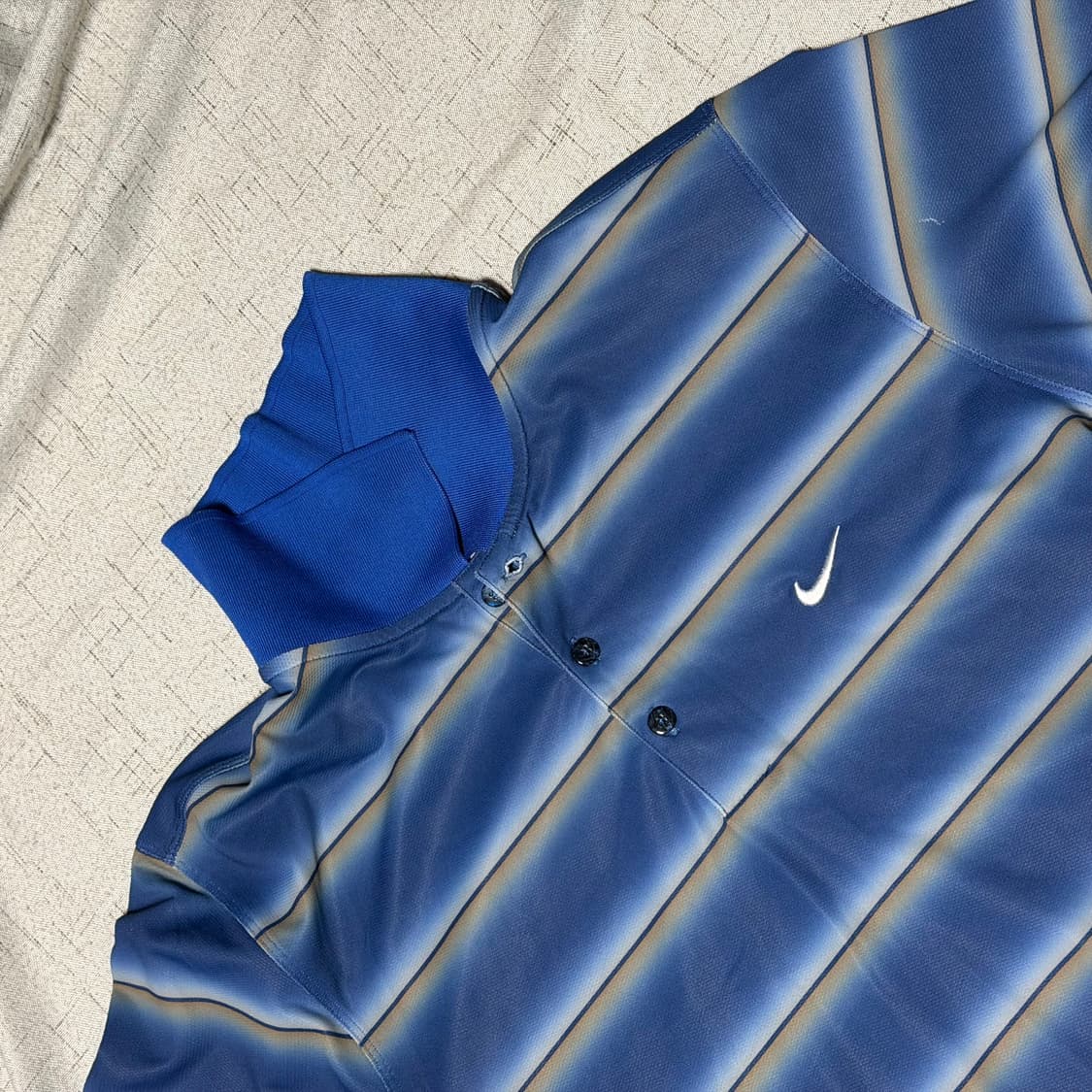 나이키 골프 L 드라이핏 파란색 카라티 상품이미지2