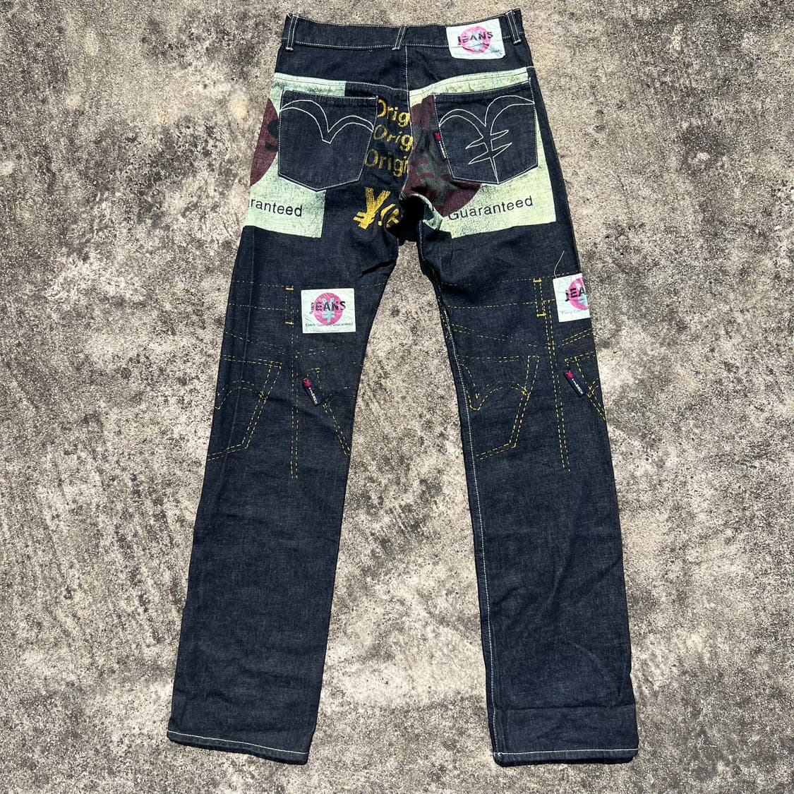 Yen Jeans 페인팅 데님 팬츠 상품이미지8