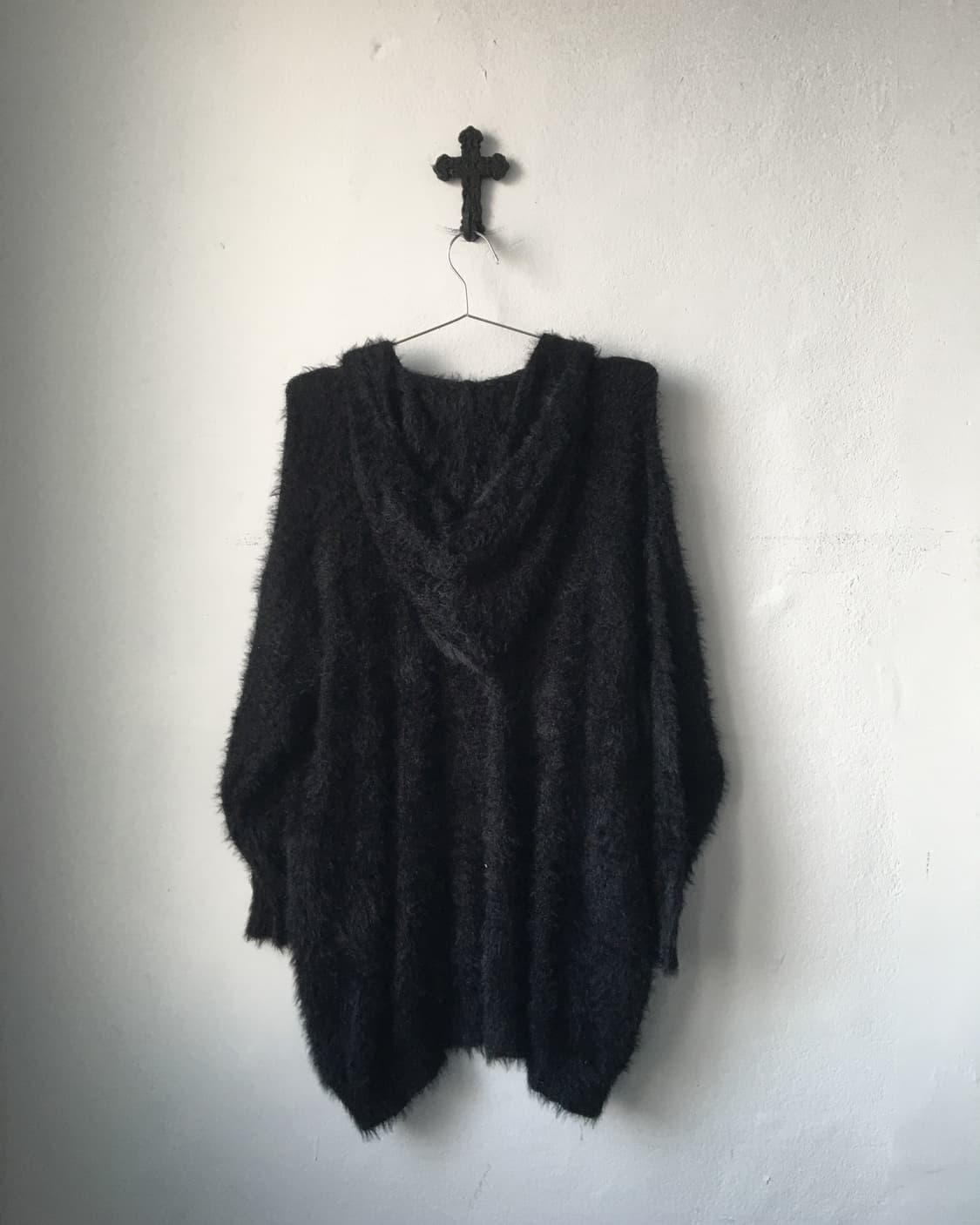 Fluffy hood open cardigan 상품이미지5