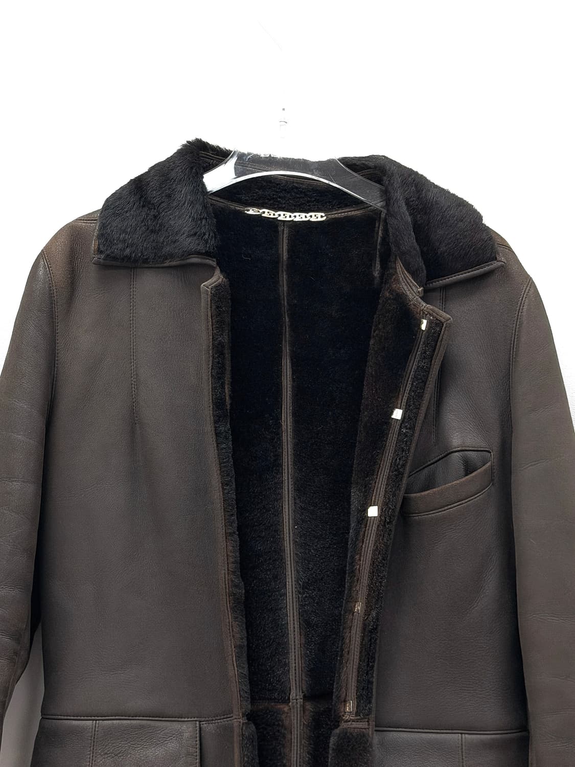 펜디 무톤 풀-랭스 시어링 코트 상품이미지6