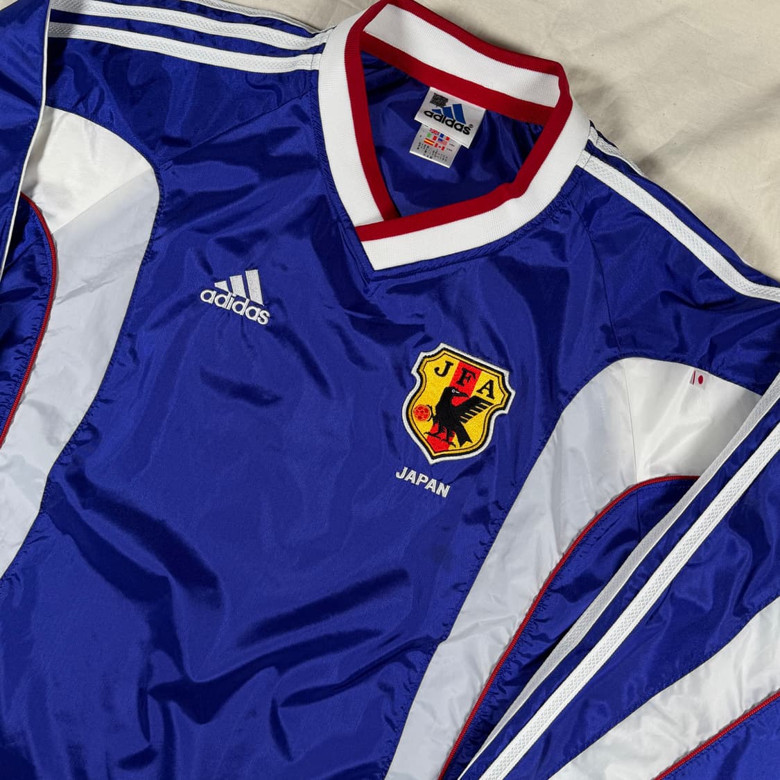 99-00 아디다스 일본 축구 국가대표 바람막이 웜업 피스테 어센틱 상품이미지2
