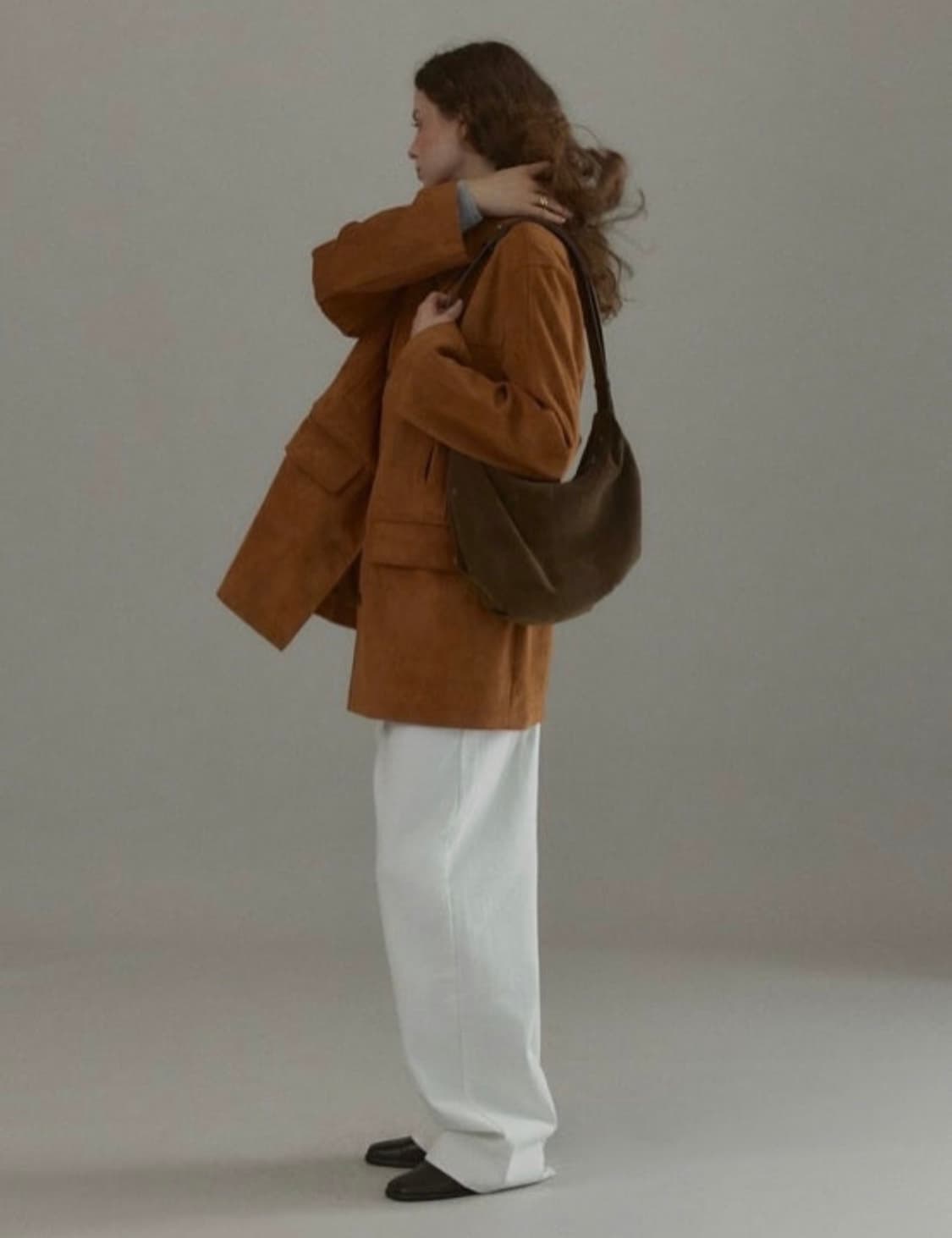 샤드라마 스웨이드 하프 자켓 상품이미지2