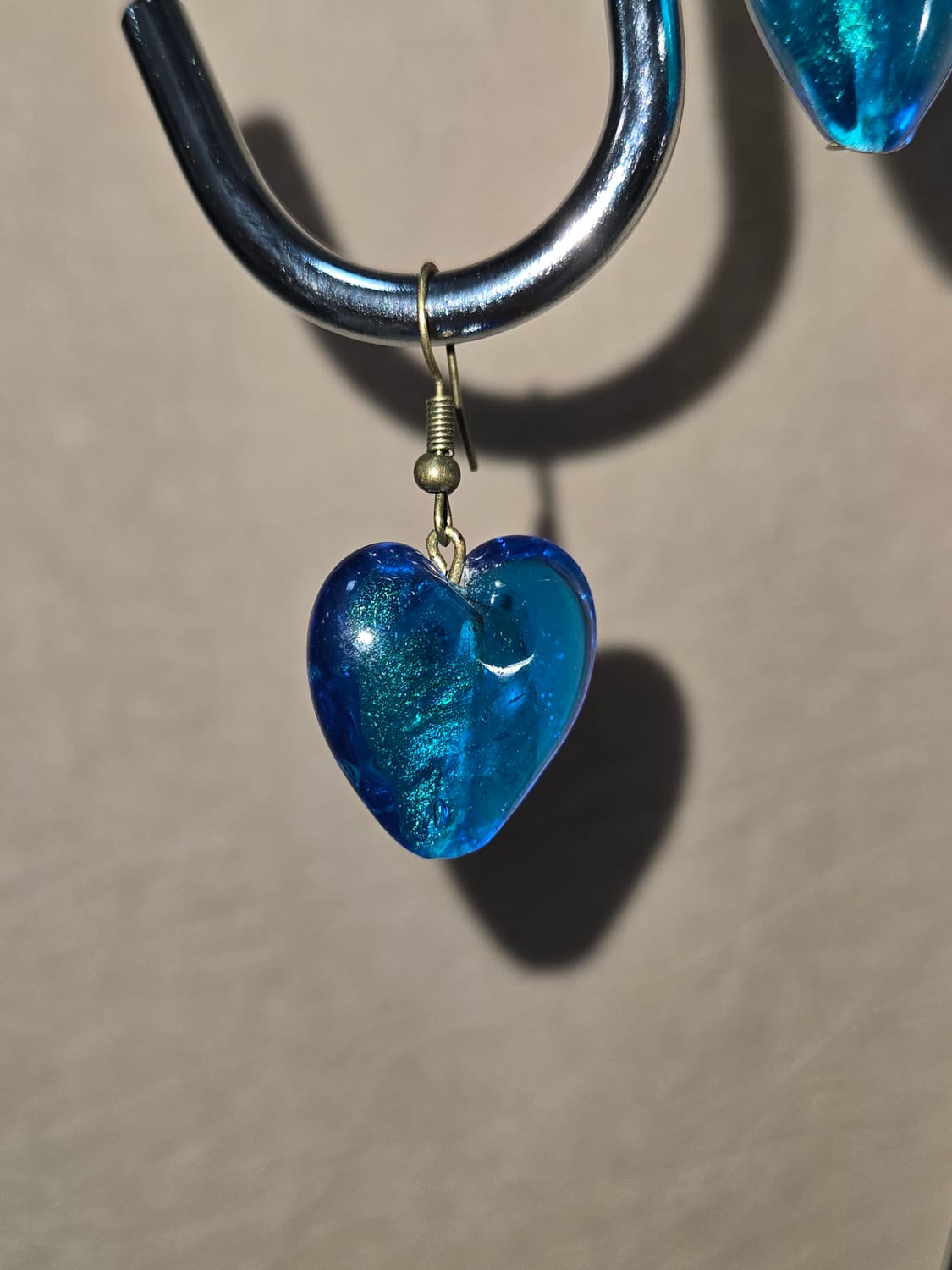 빈티지 수공예 유리 귀걸이 상품이미지1