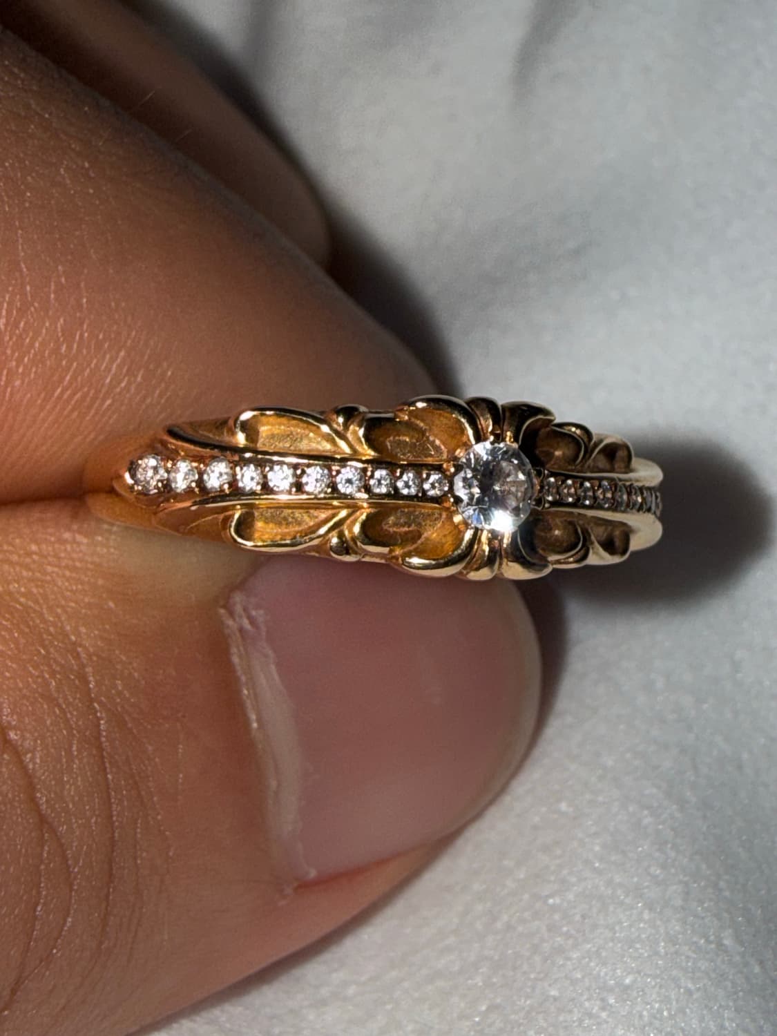 크롬하츠 22k 베이비플로랄 다이아 us6.5 오리지널 상품이미지1