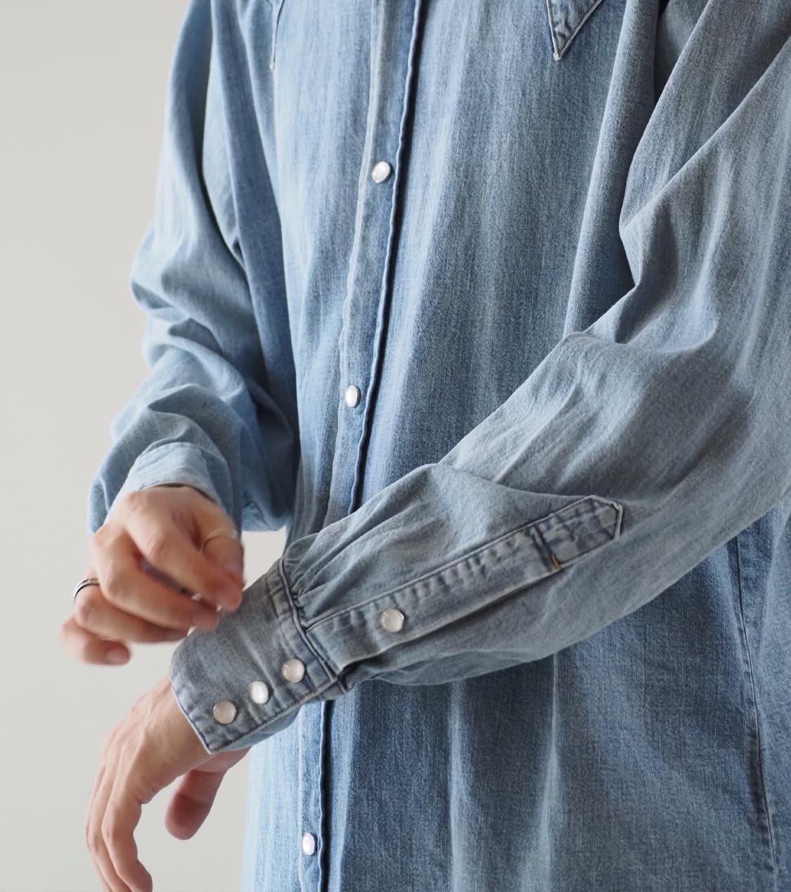 마티앤선즈 LOZ 웨스턴 데님셔츠 3사이즈 상품이미지8