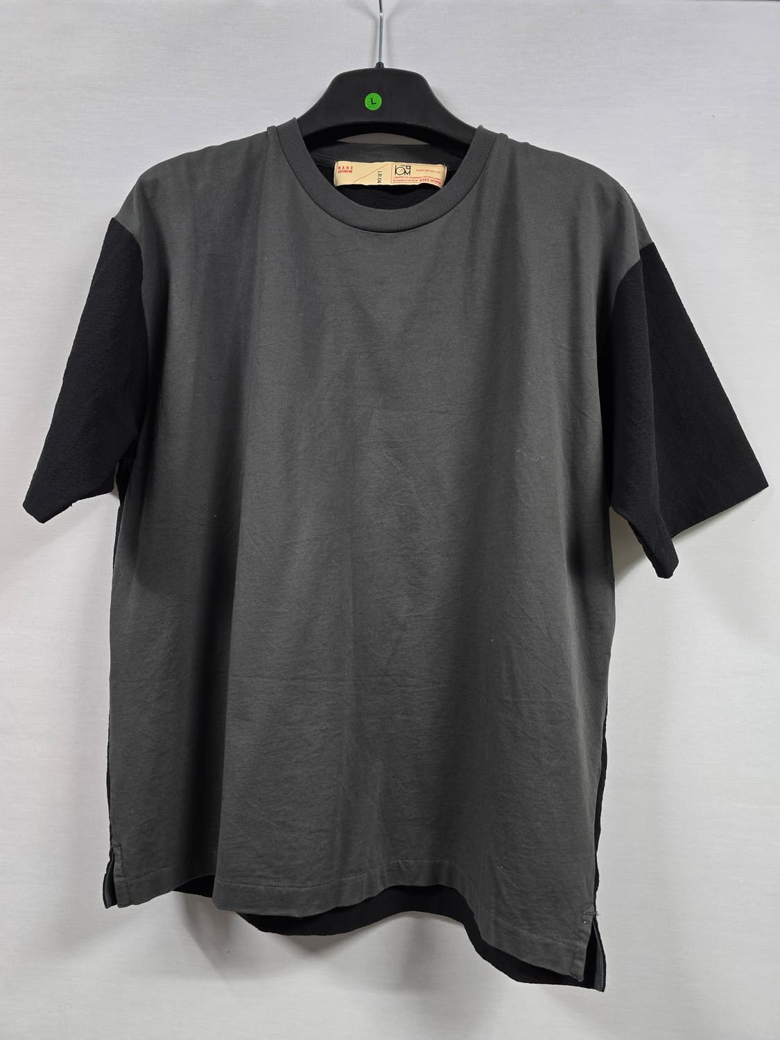 Nano Universe 나노유니버스 투톤 반팔 티셔츠 L사이즈 상품이미지1