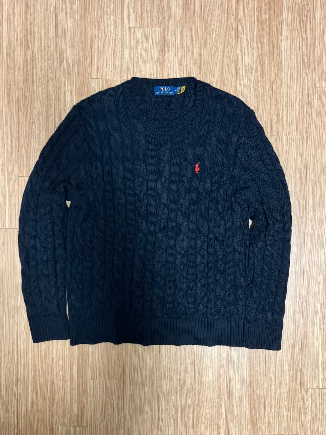 [남성 M] 폴로 랄프로렌 케이블 니트 네이비 상품이미지1