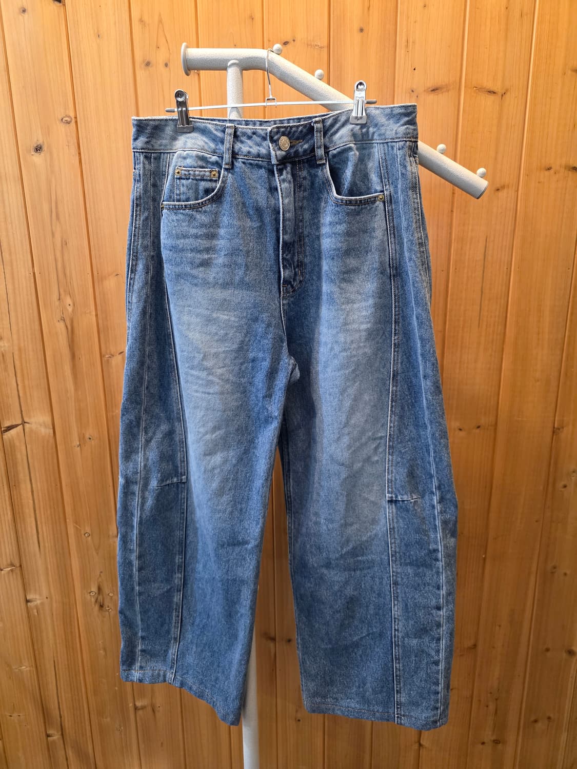 MARCHEN 절개 와이드 데님 팬츠 상품이미지4