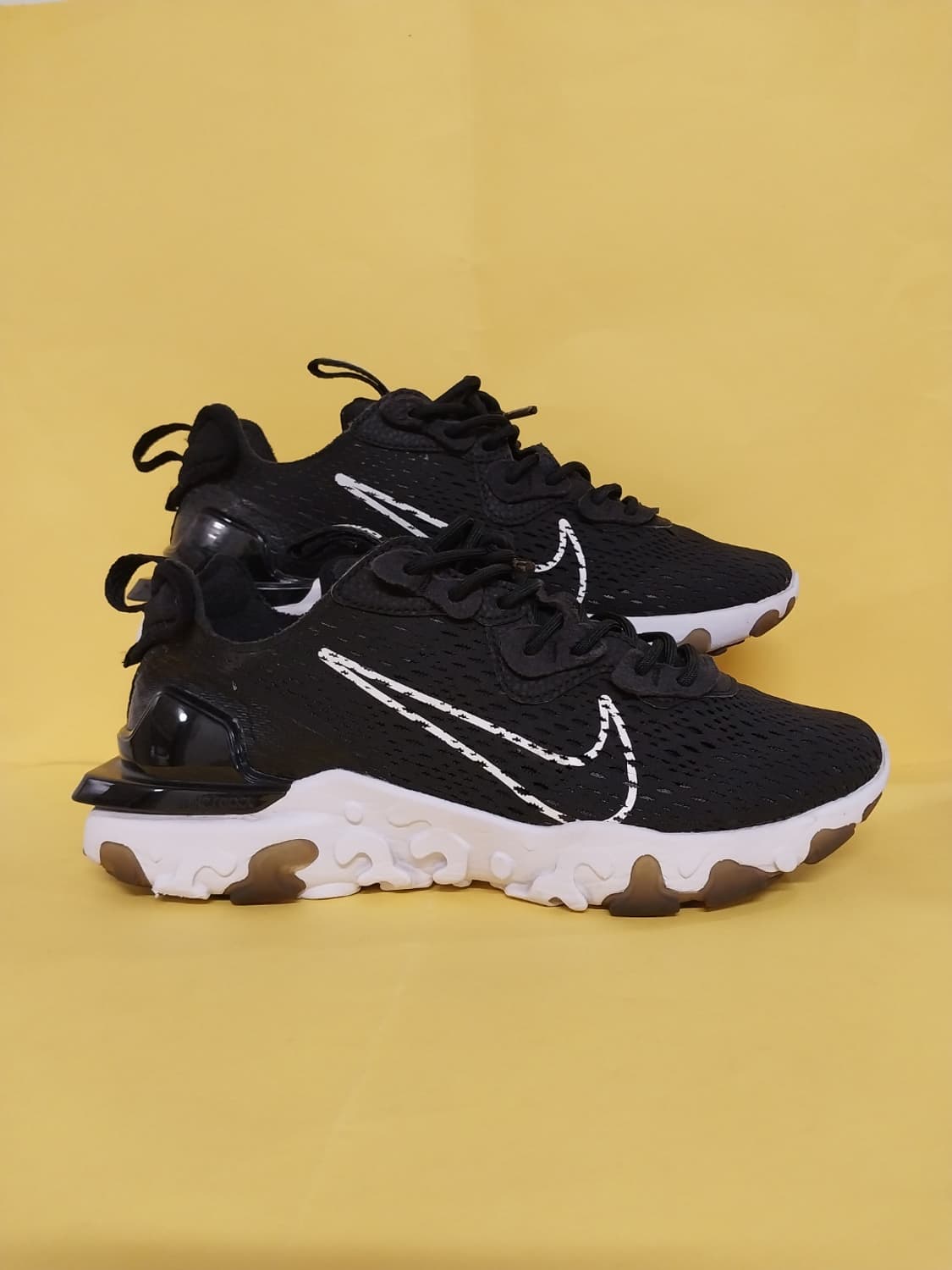 남성 나이키 리액트 비건 블랙화이트 운동화 (255) 상품이미지3