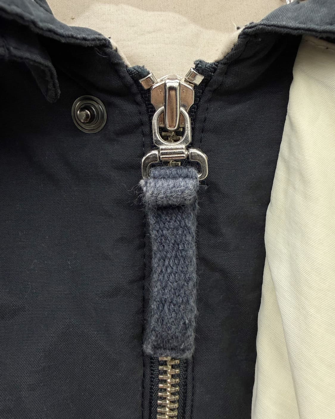 노티카 00s 코튼쉘 봄버 코치 자켓 네이비 상품이미지5