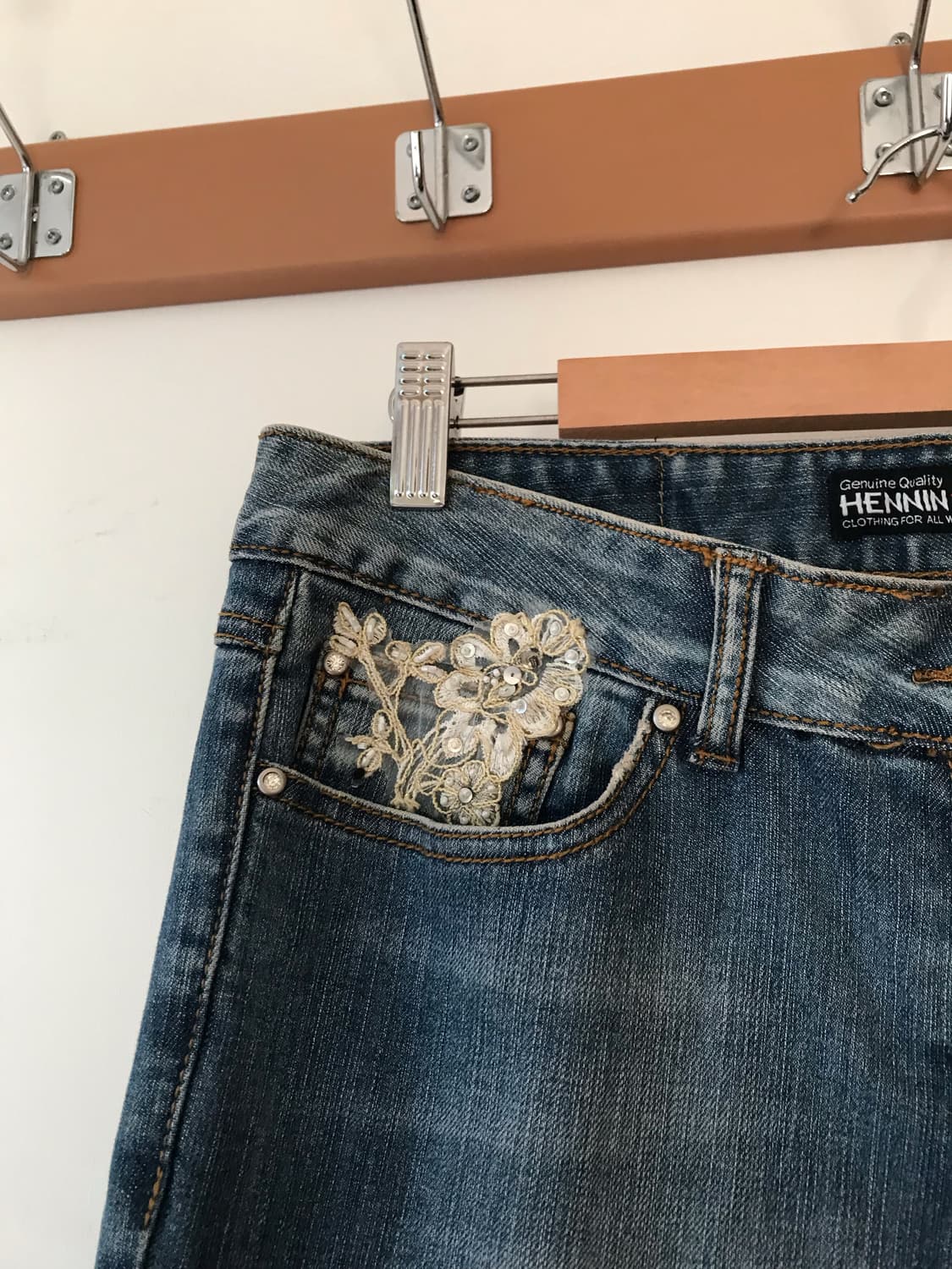 오리엔탈 데님 부츠컷 팬츠 상품이미지8