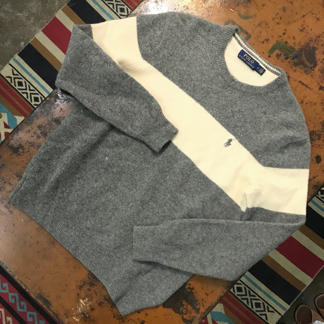 폴로랄프로렌 아이보리 컬러링 니트 남성 97 여성 55 66 상품이미지2