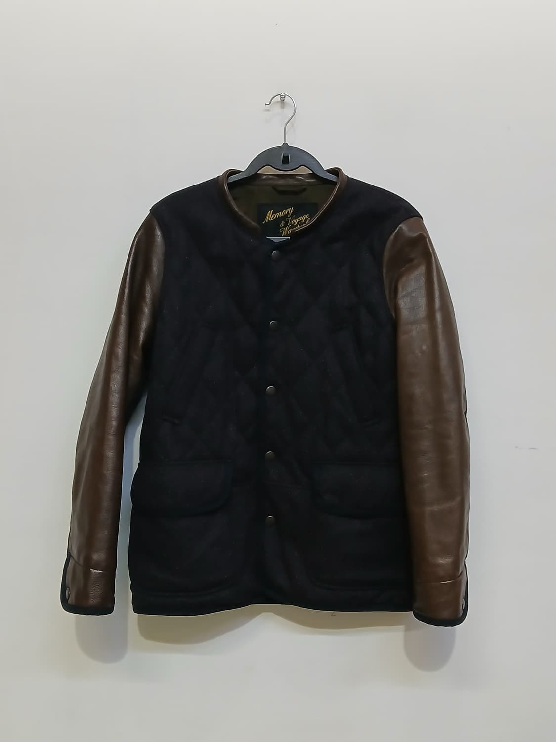 Customellow 퀼팅  염소가죽 울 자켓 38 상품이미지1