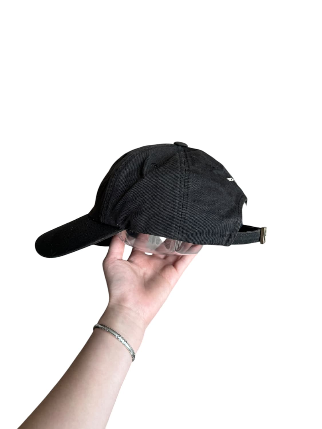 우영미 블랙 로고 캡 상품이미지4