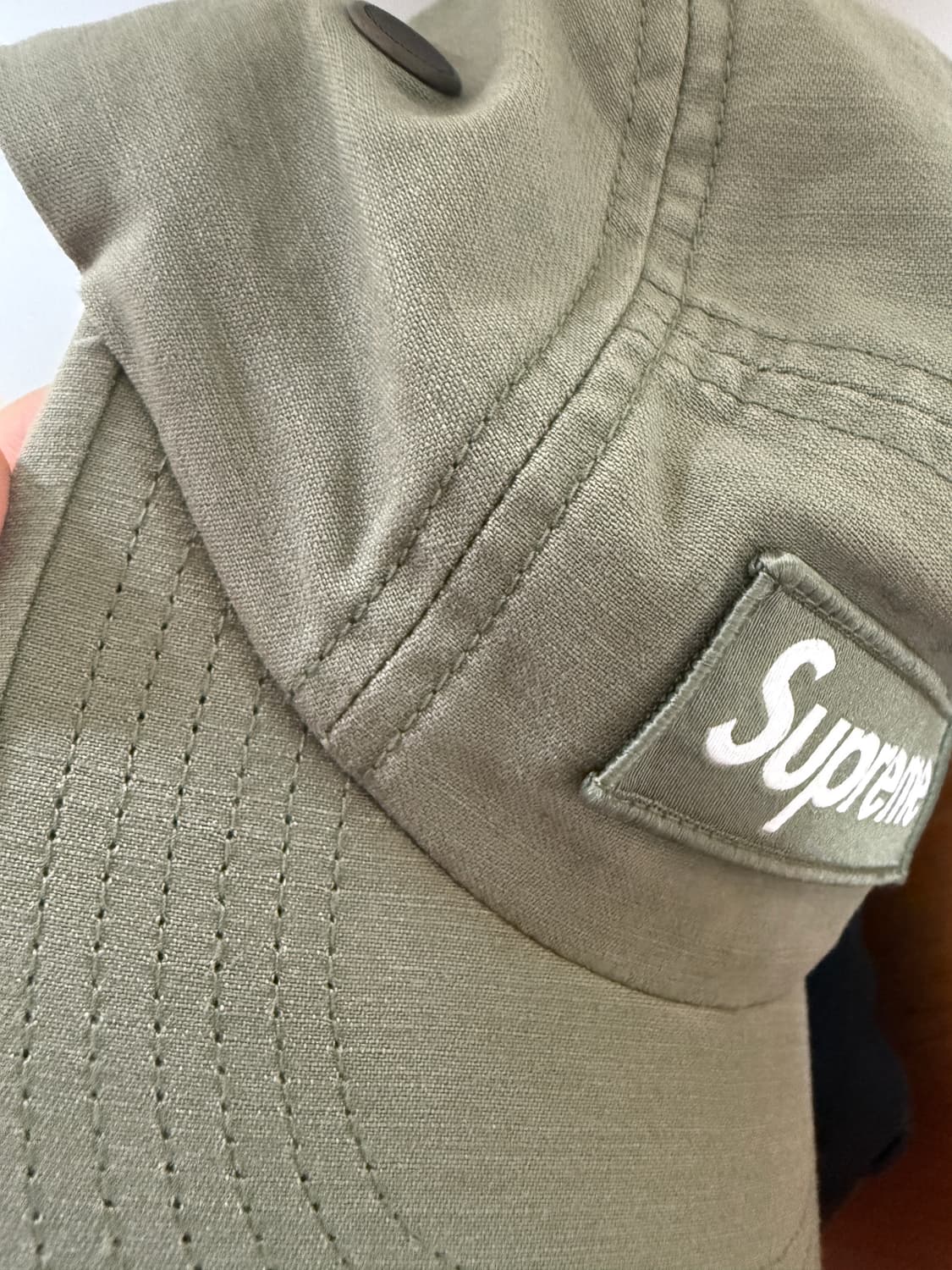 슈프림 캠프캡 Olive - 23FW 상품이미지4