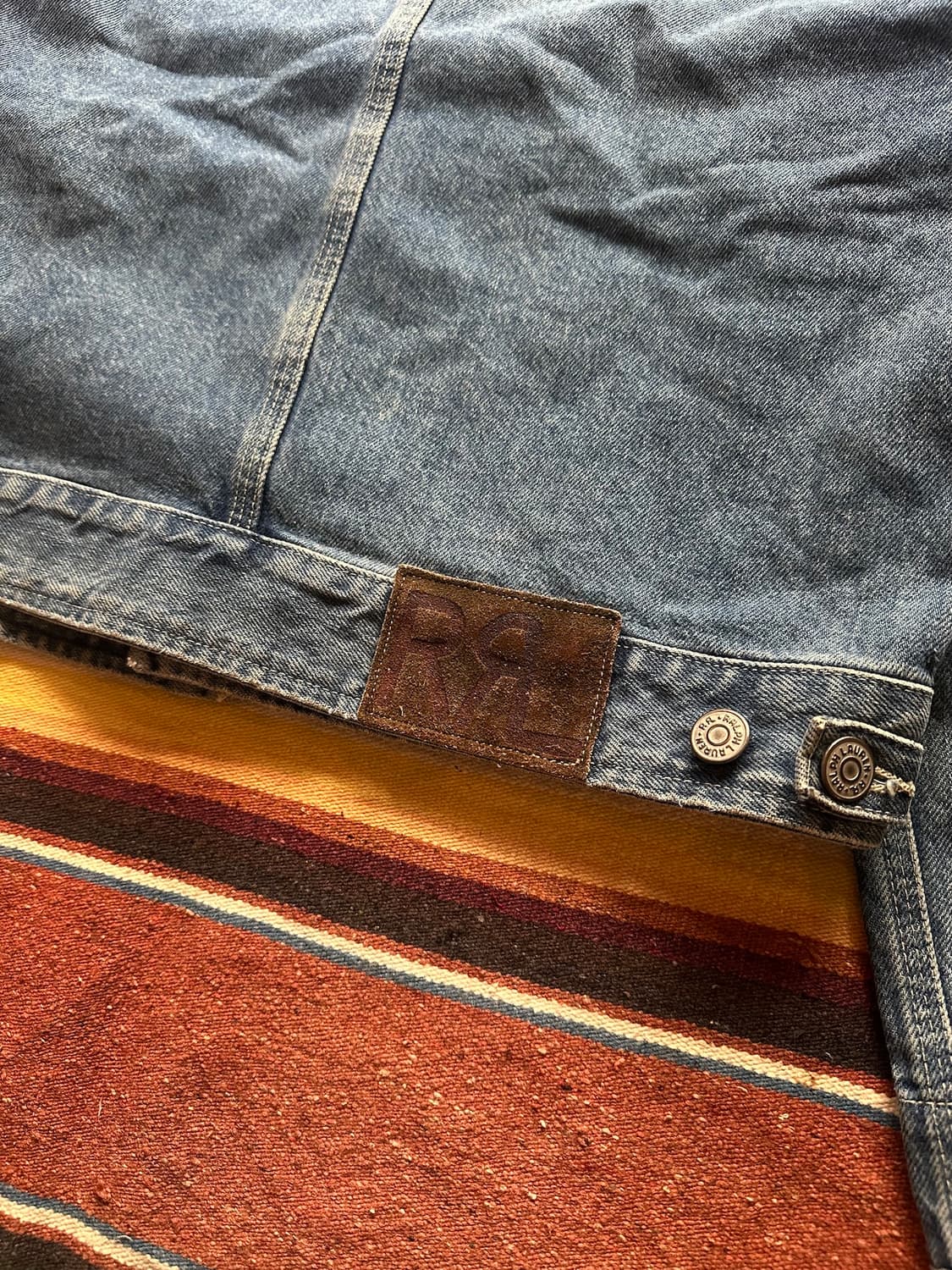 90s USA 빈티지 더블알엘 RRL 데님 덩가리 자켓 상품이미지6