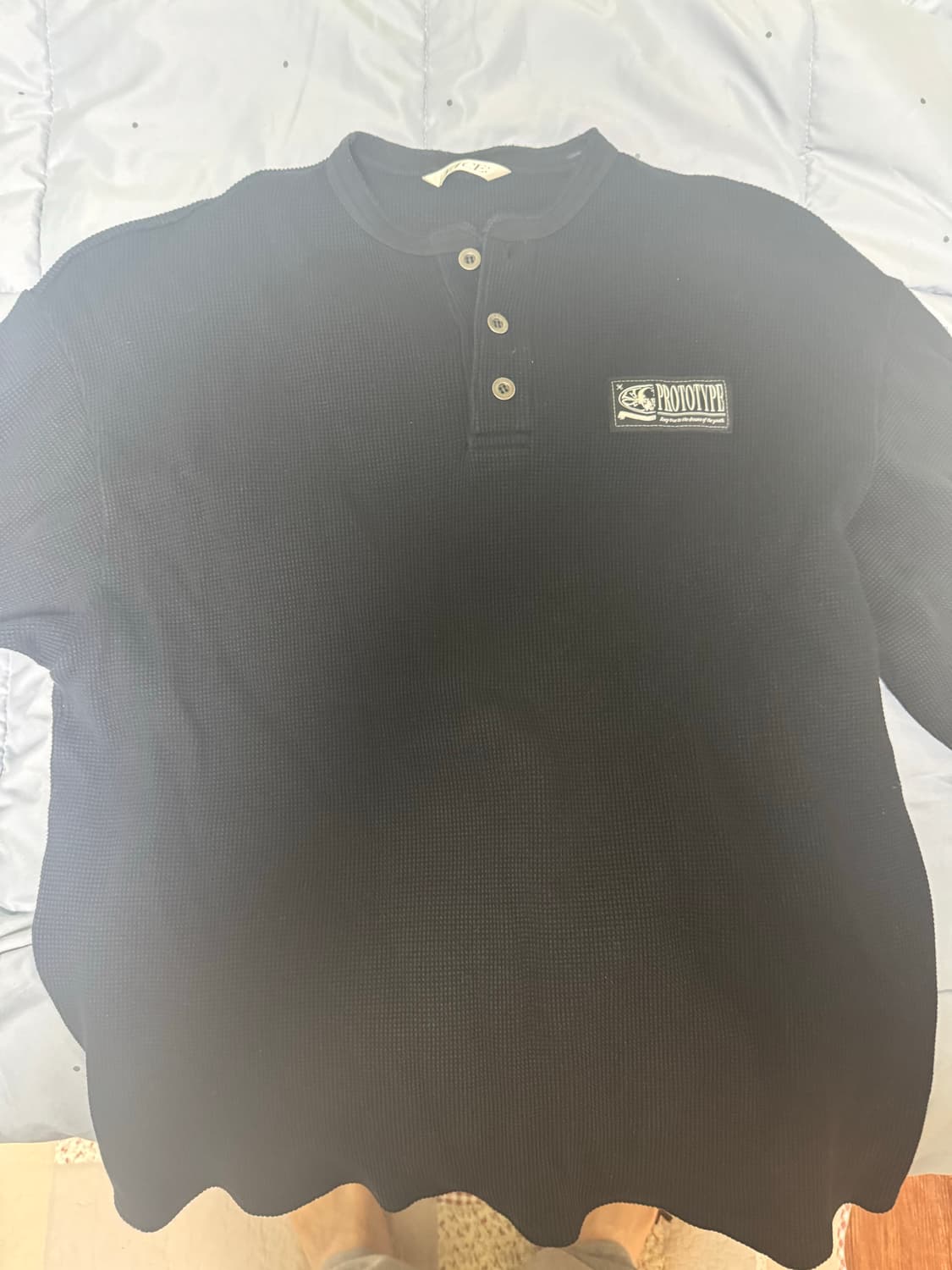 이티씨이 와플 헨리넥 롱슬리브 상품이미지2