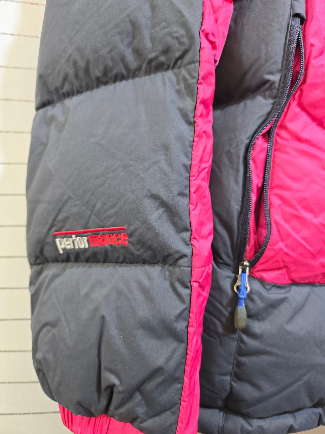 밀레 여성 패딩 95 핑크/블랙 상품이미지2